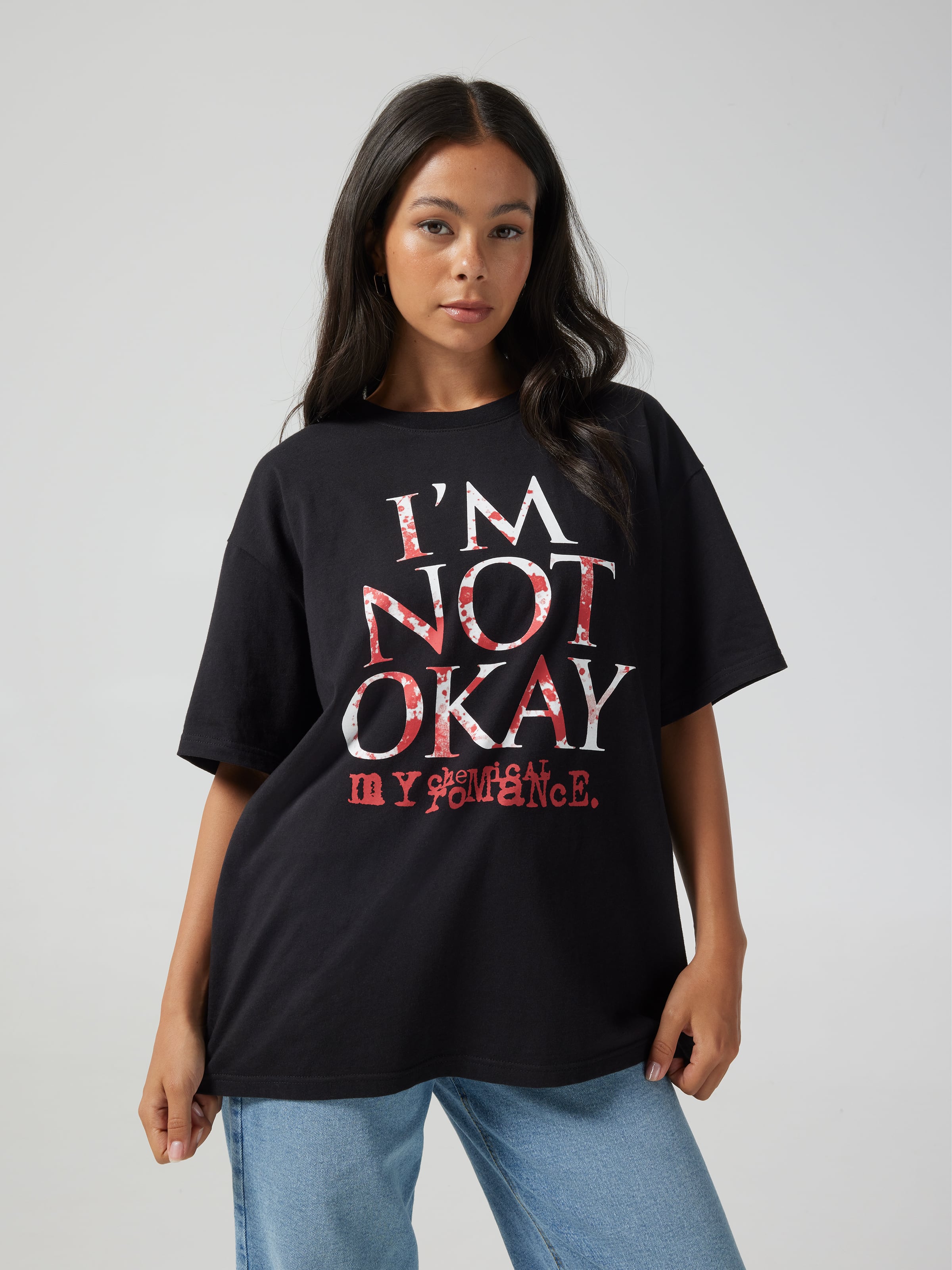 My Chemical Romance Im Not Okay Oversized Tee