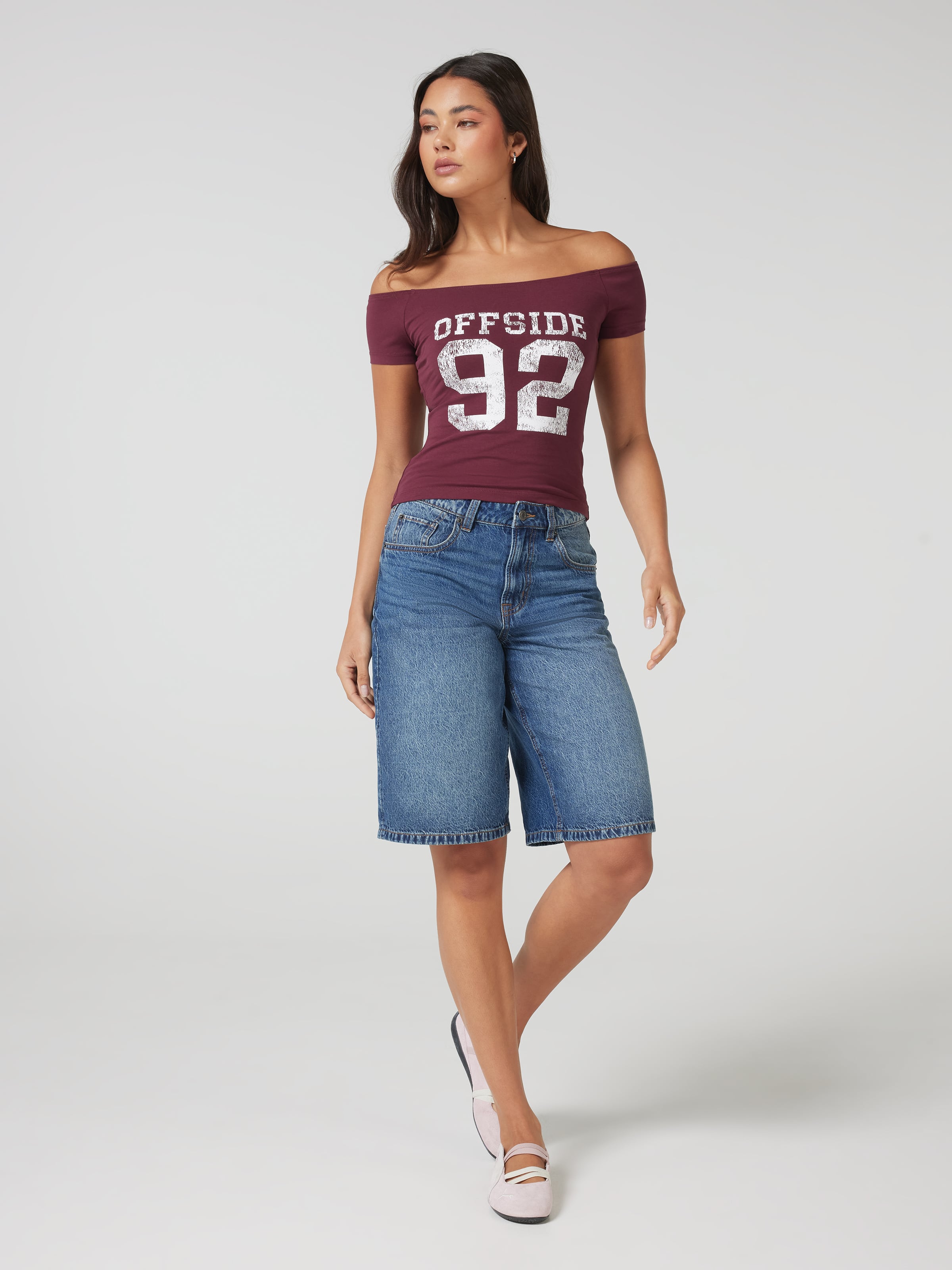 Offside Off The Shoulder Tee