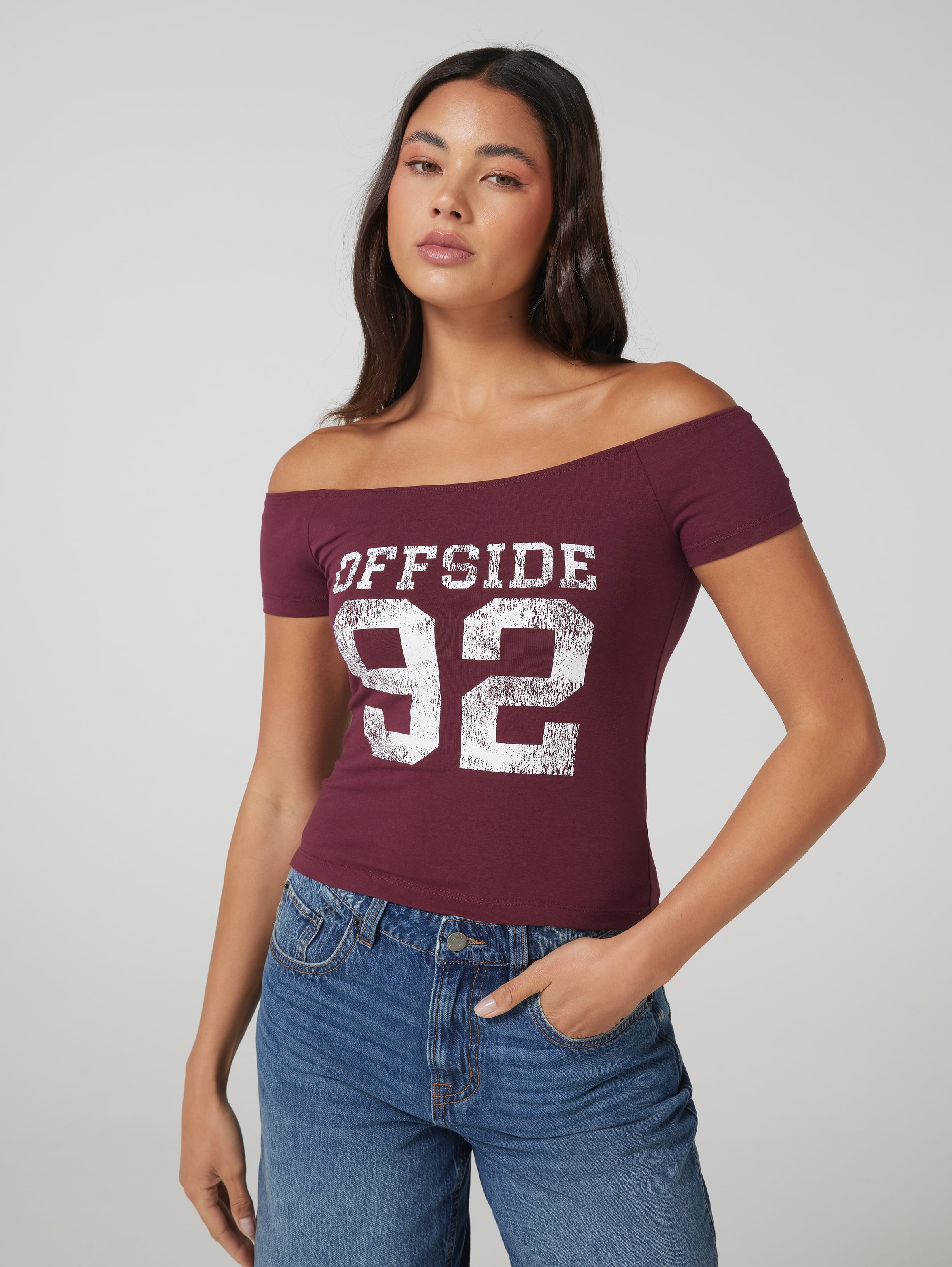 Offside Off The Shoulder Tee