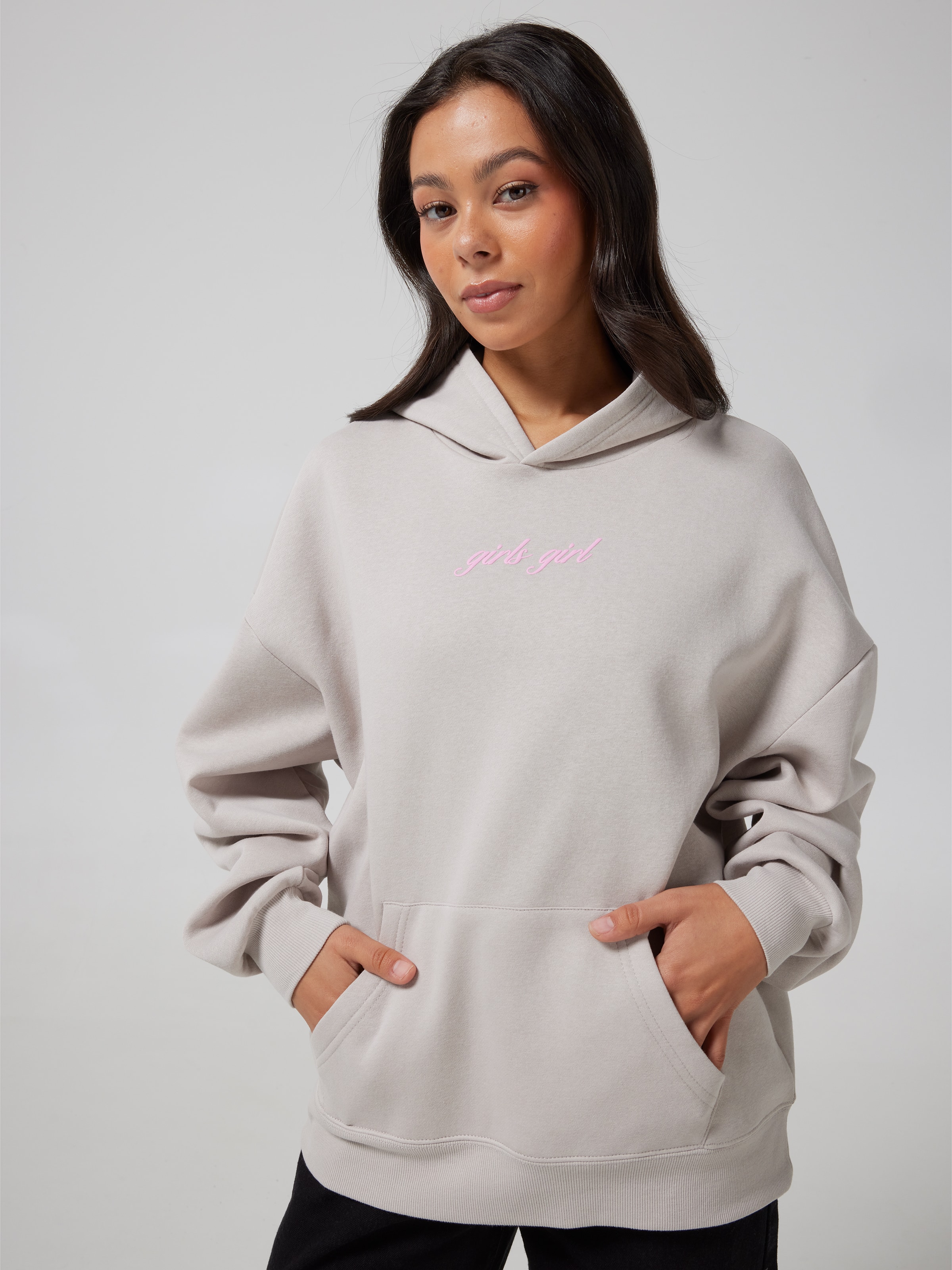 Girls Girl Bow Oversized Hoodie