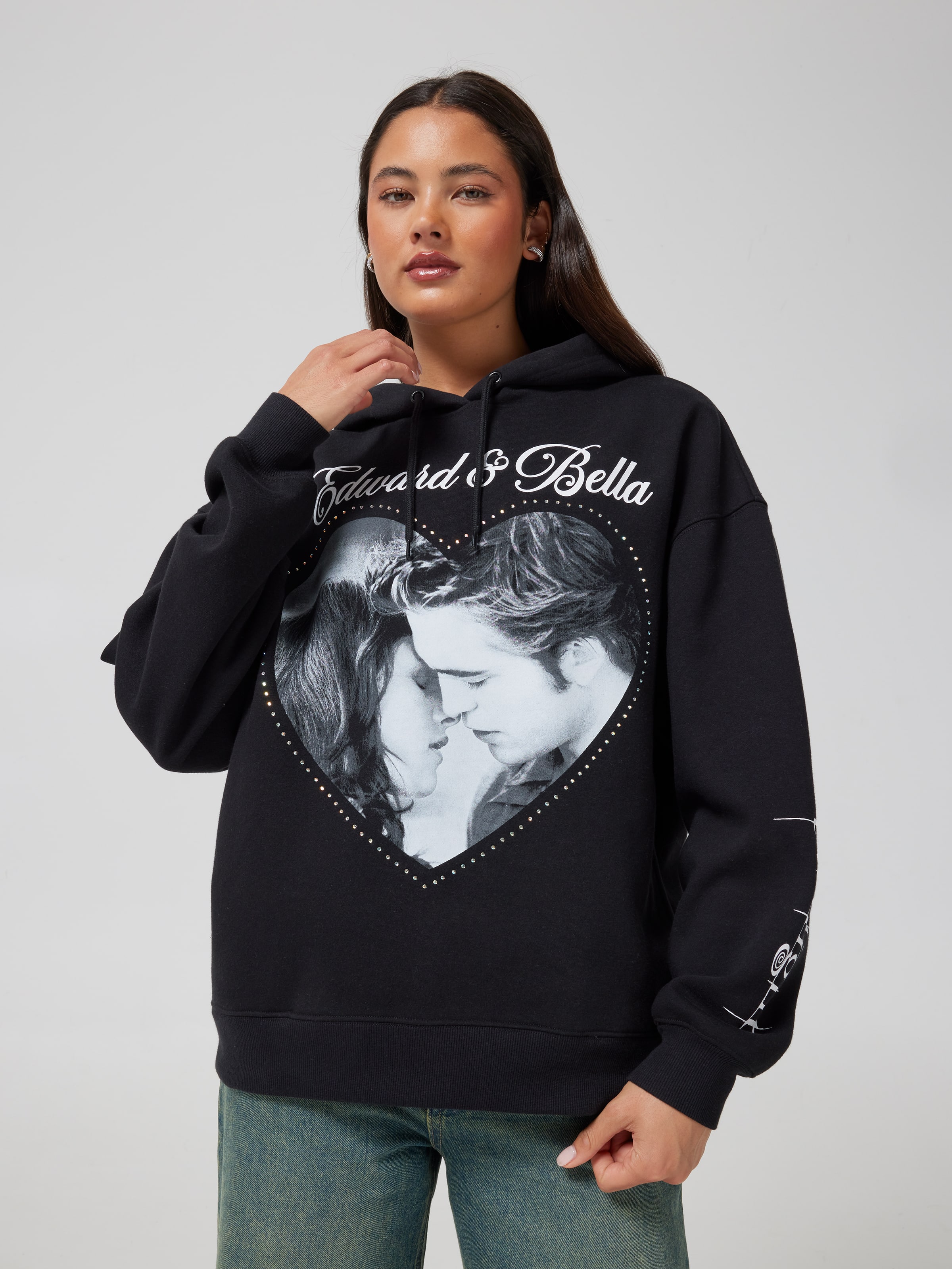 Twilight Edward And Bella Oversized Hoodie