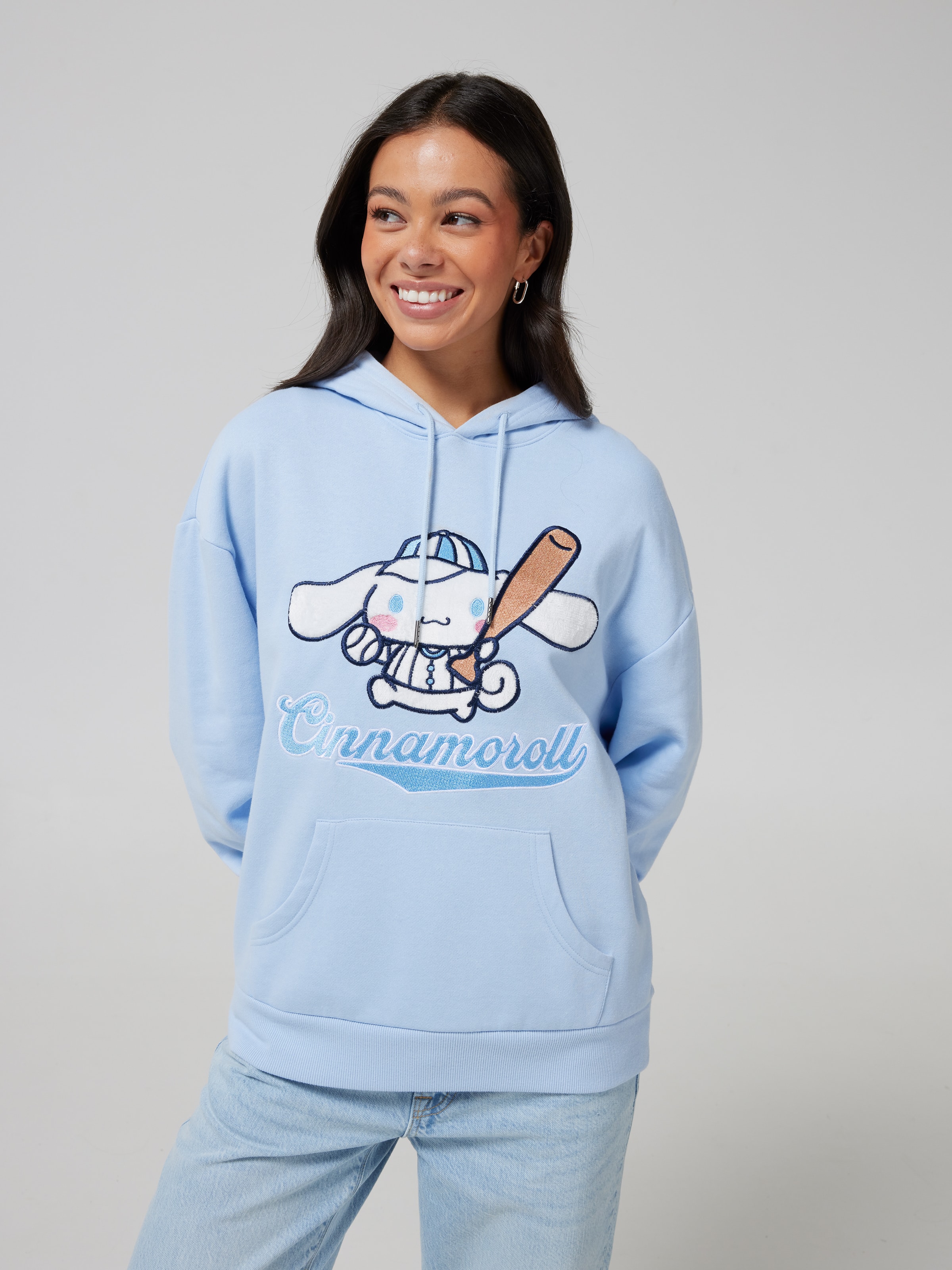 Cinnamoroll Logo Oversized Hoodie