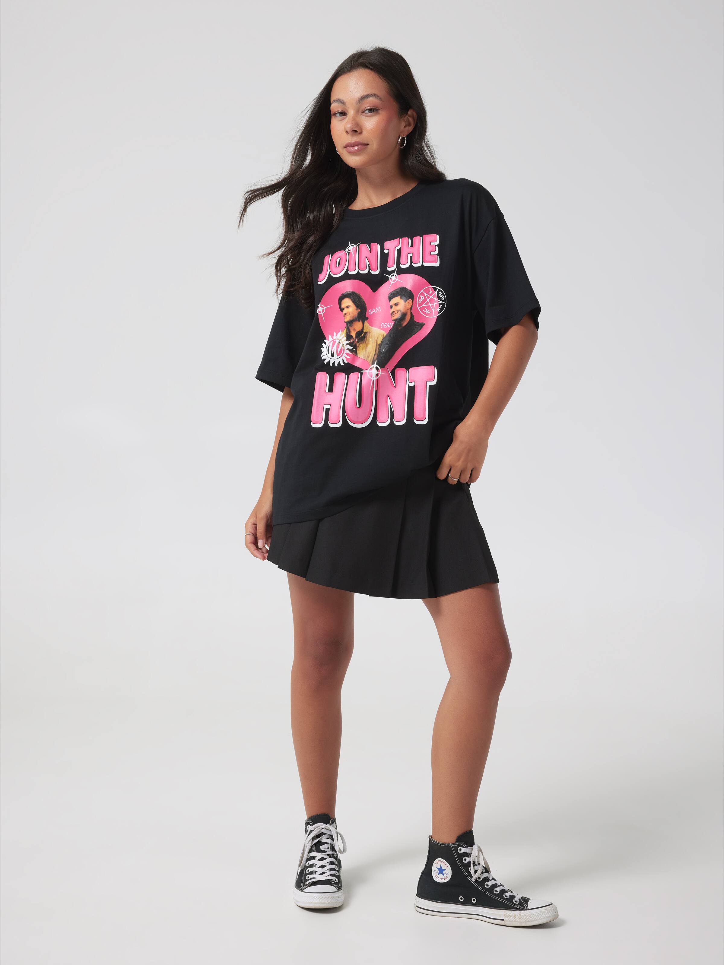 Supernatural Join The Hunt Oversized Tee