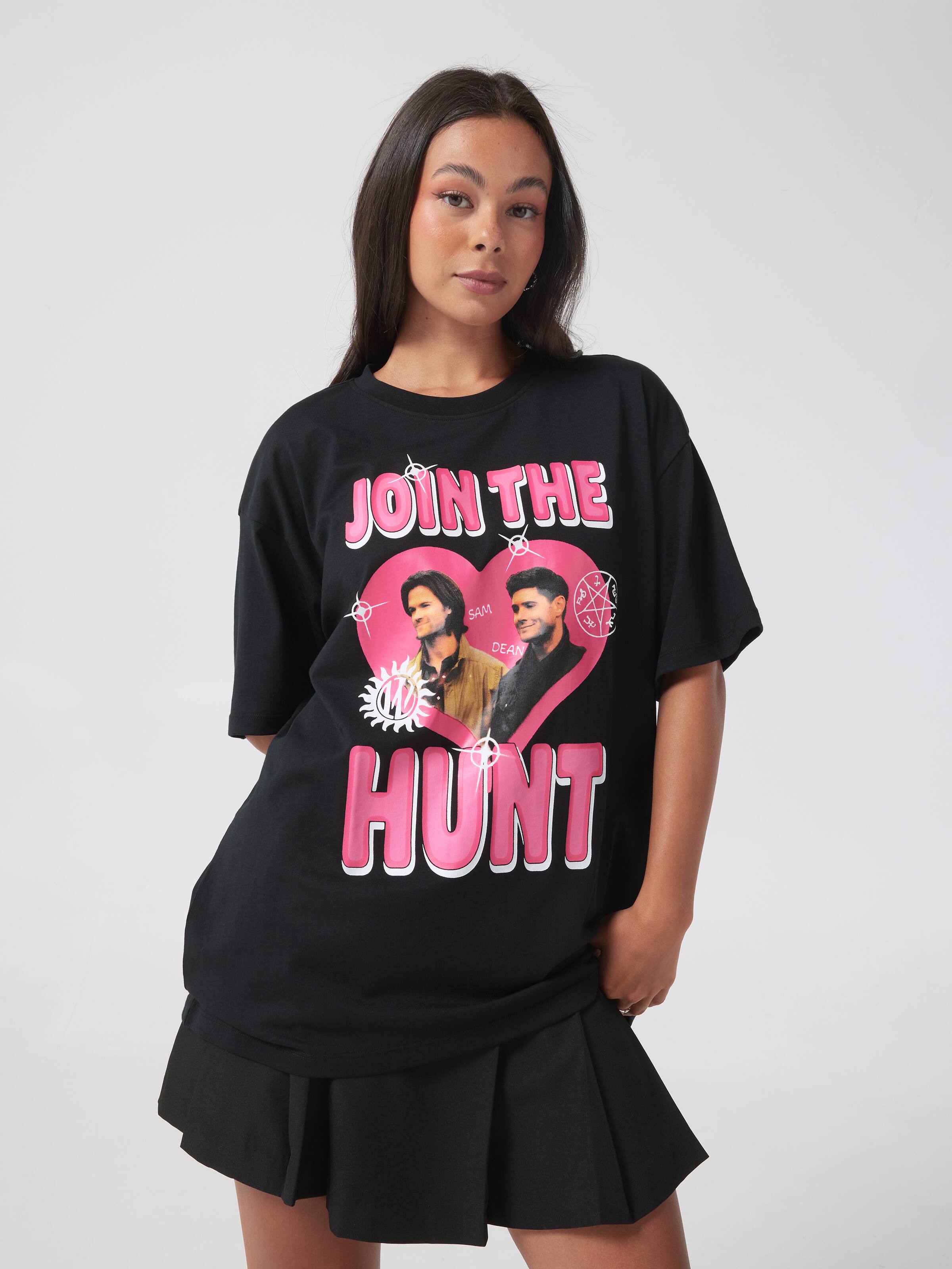 Supernatural Join The Hunt Oversized Tee