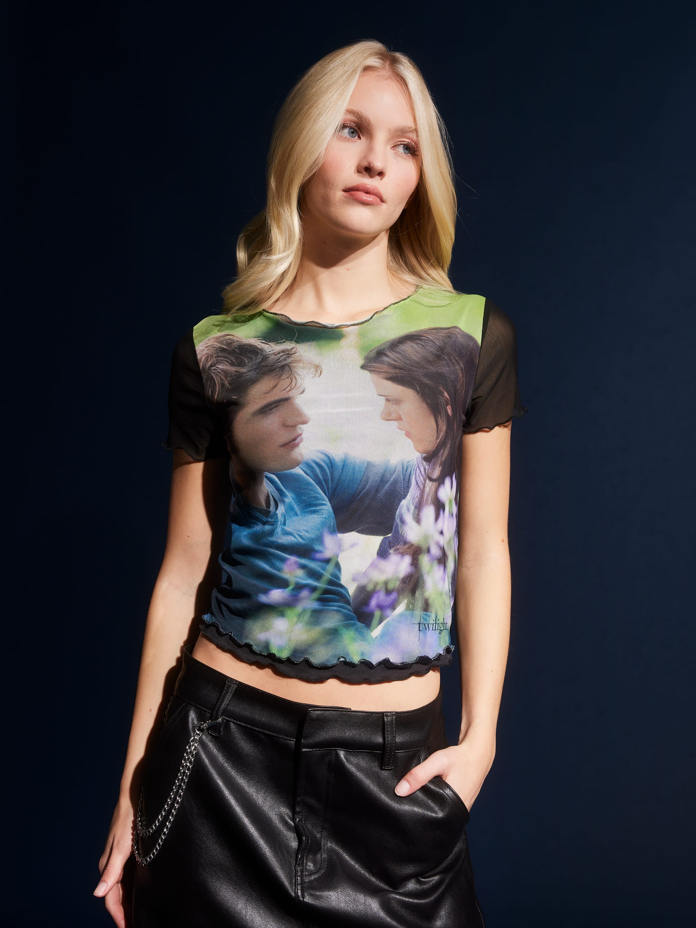 Twilight Mesh Baby Tee