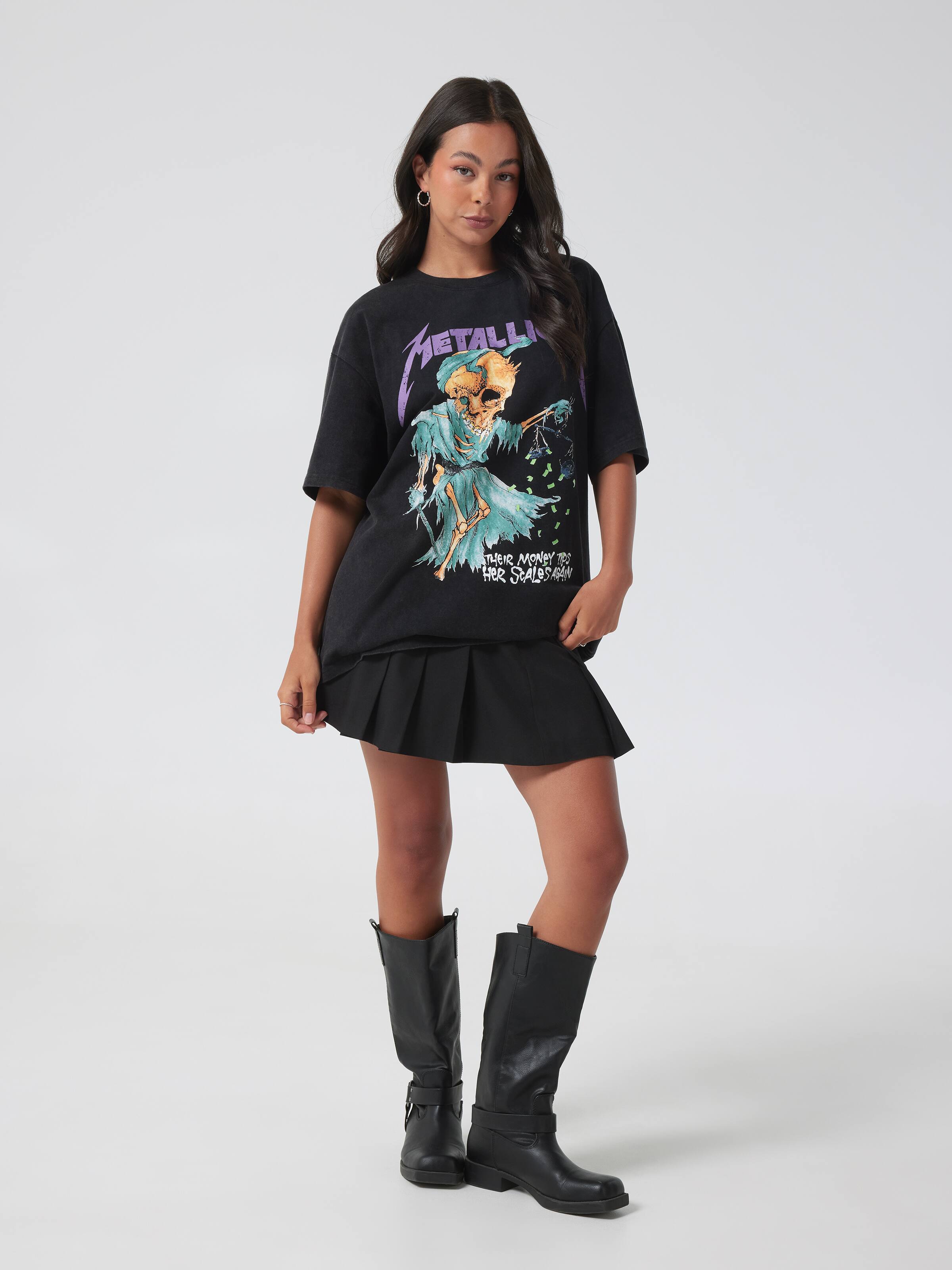 Music Metallica Oversized Tee