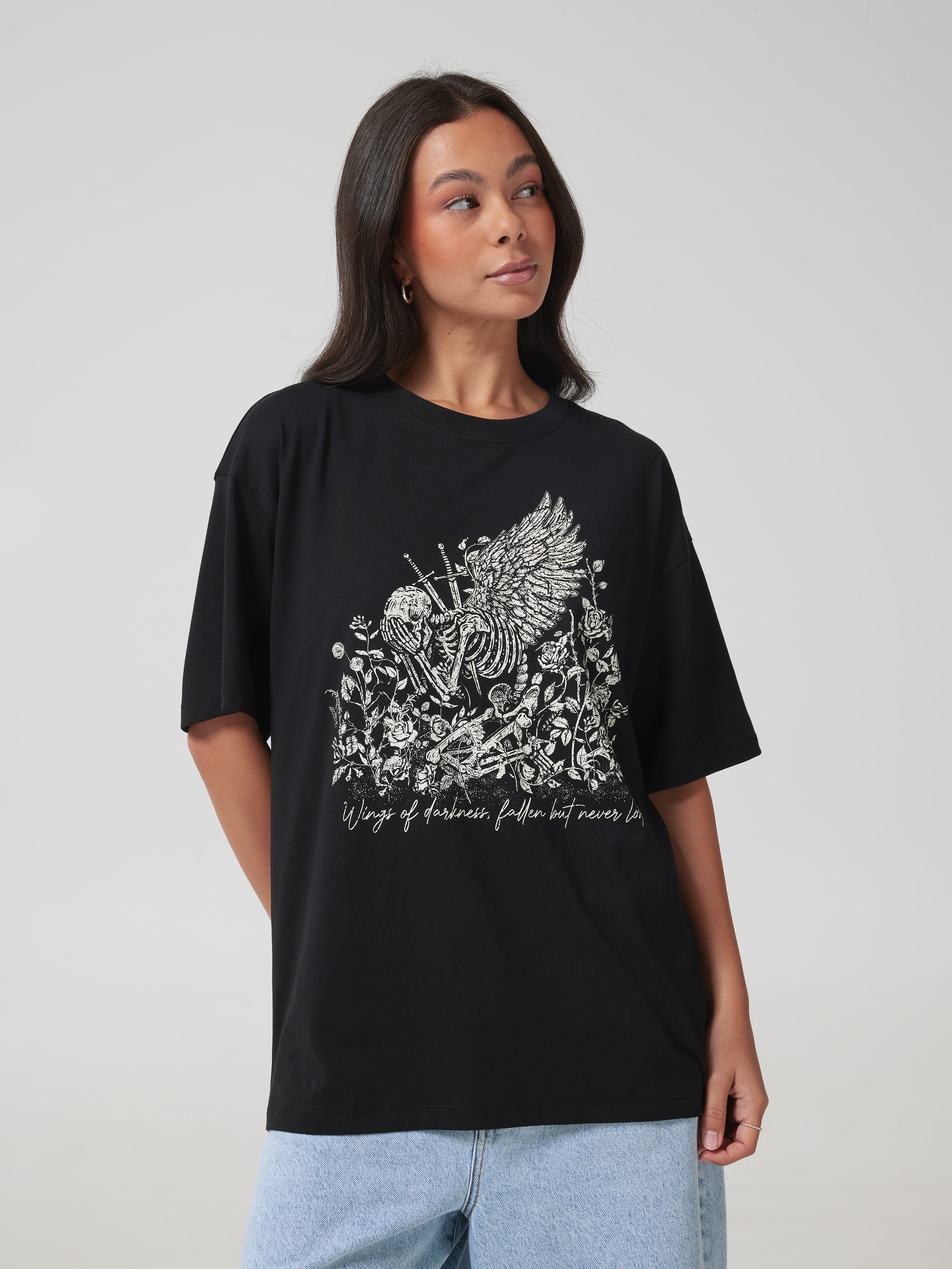 Sword Skeleton Oversized Tee