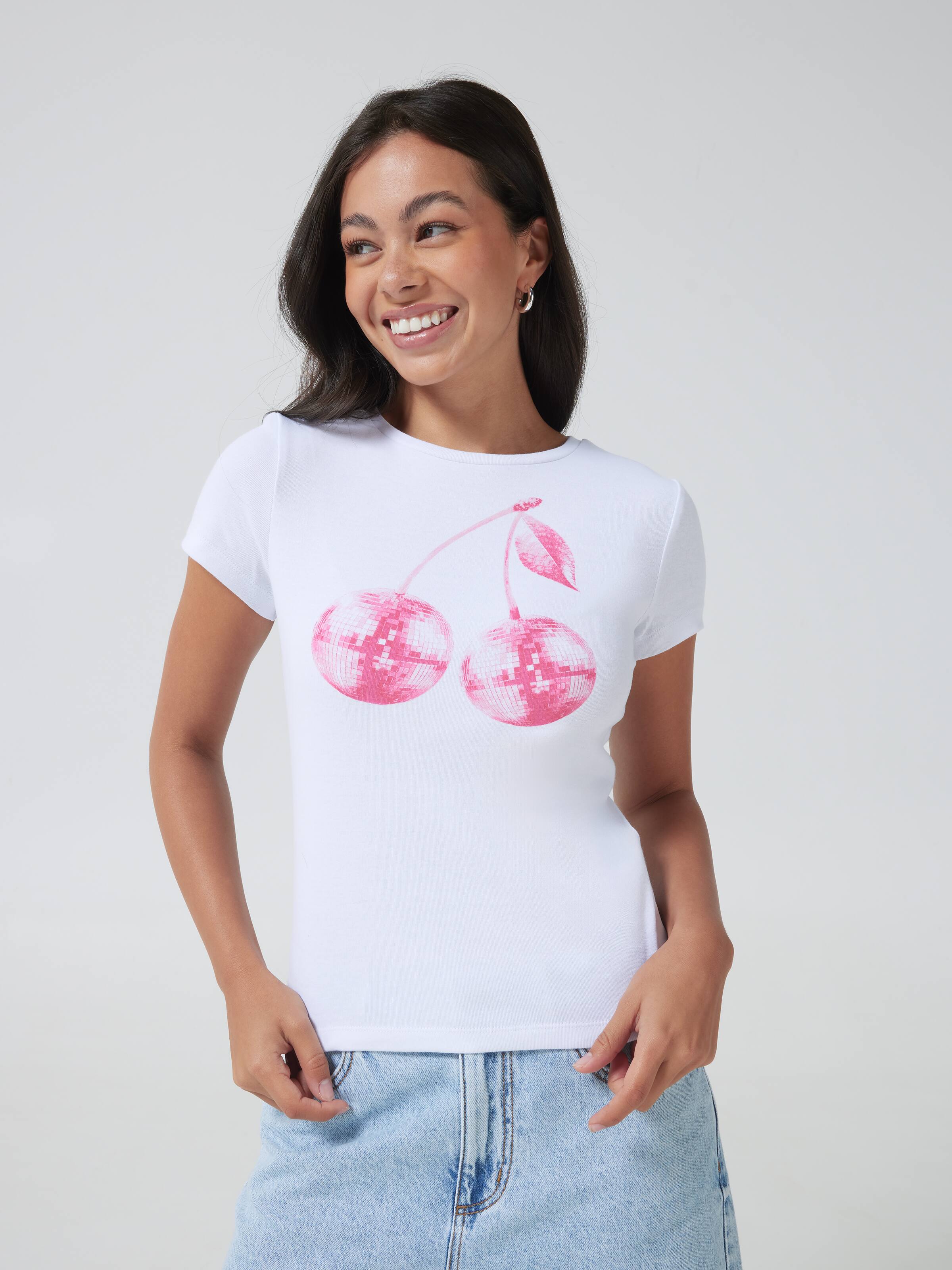 Cherry Disco Baby Tee