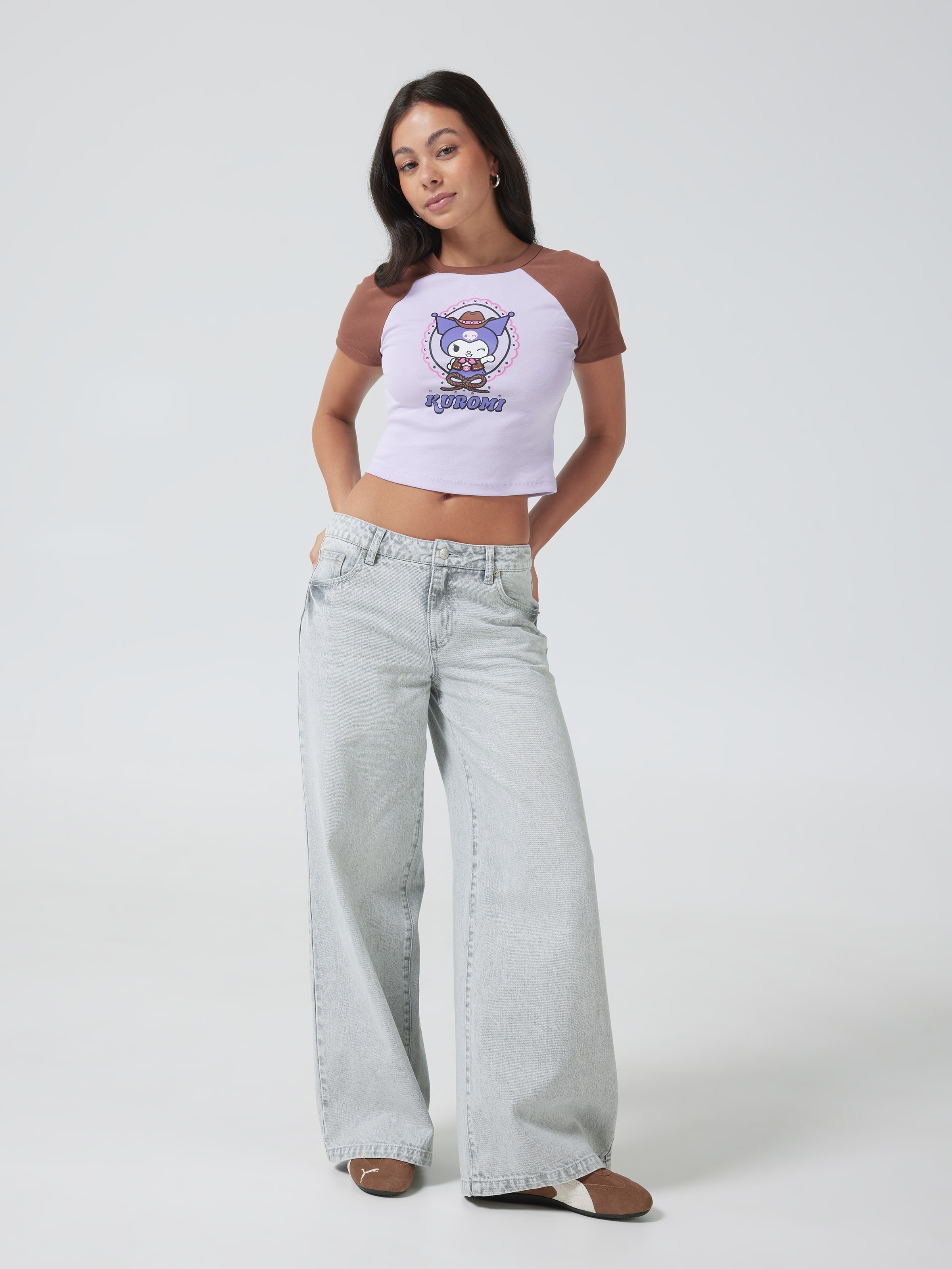 Kuromi Cowboy Baby Raglan Tee