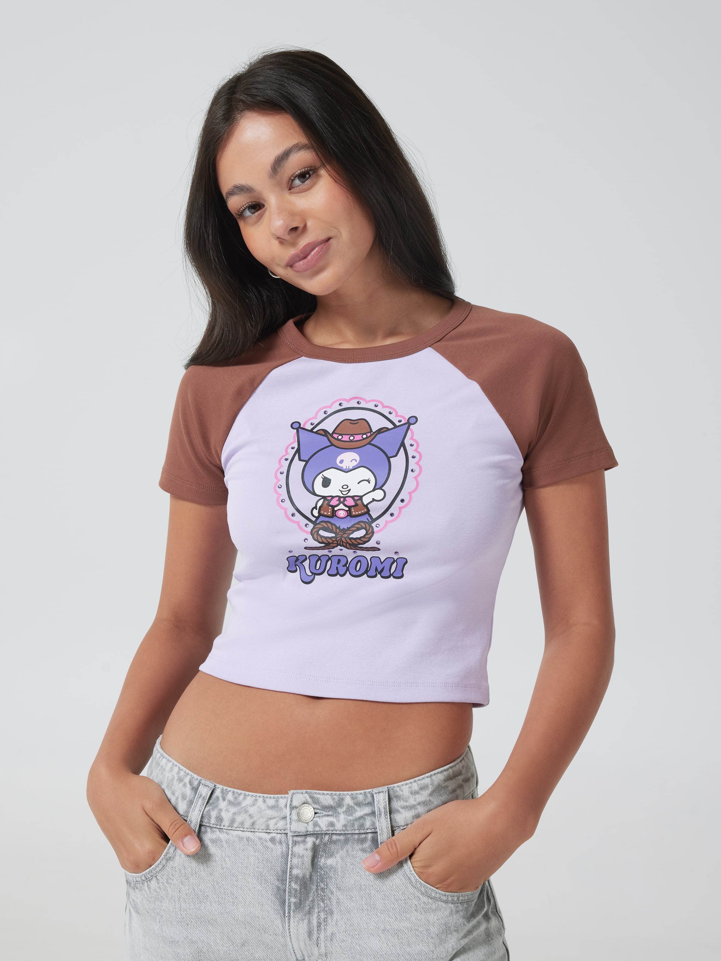 Kuromi Cowboy Baby Raglan Tee