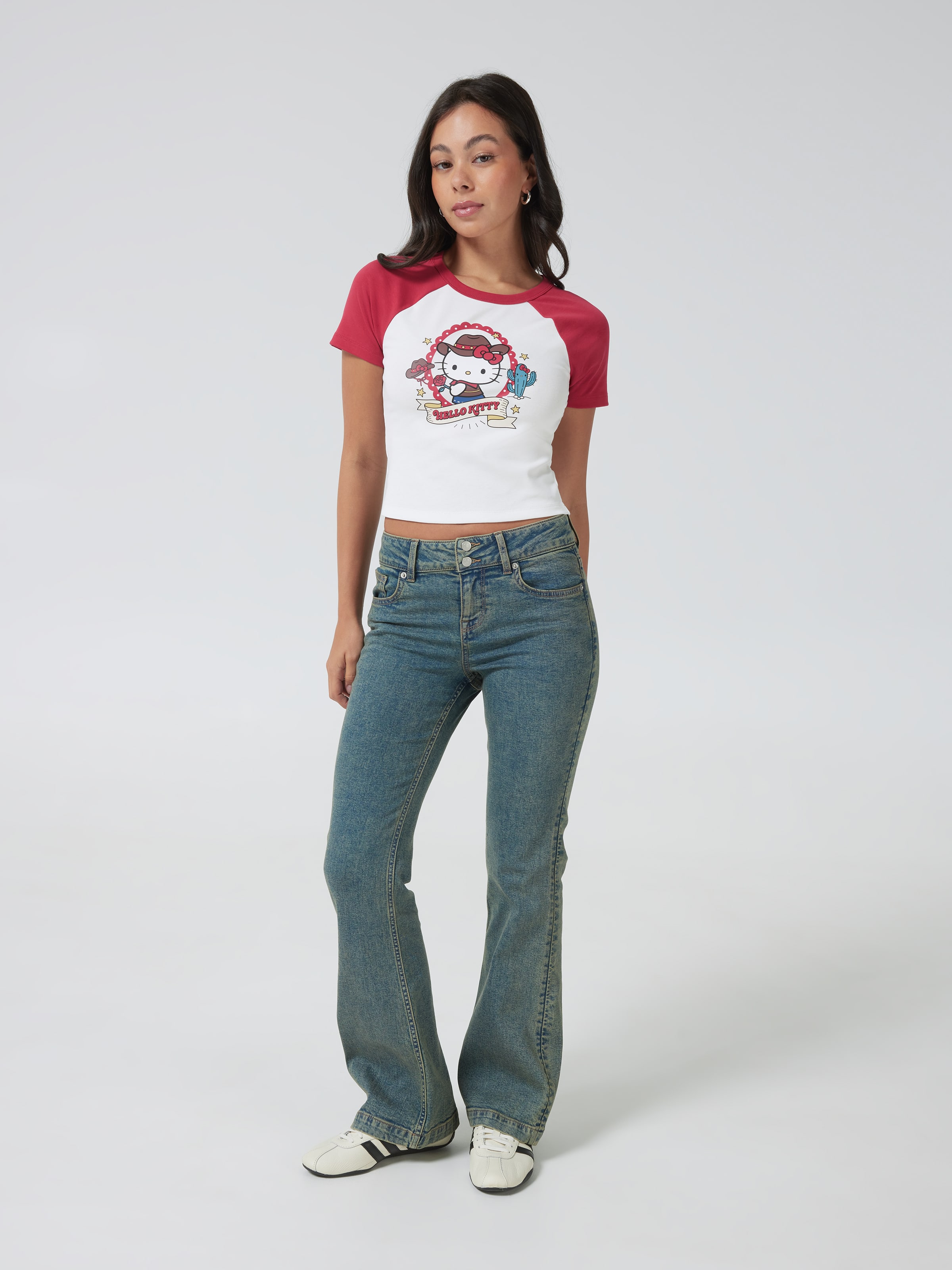 Hello Kitty Cowboy Baby Raglan Tee