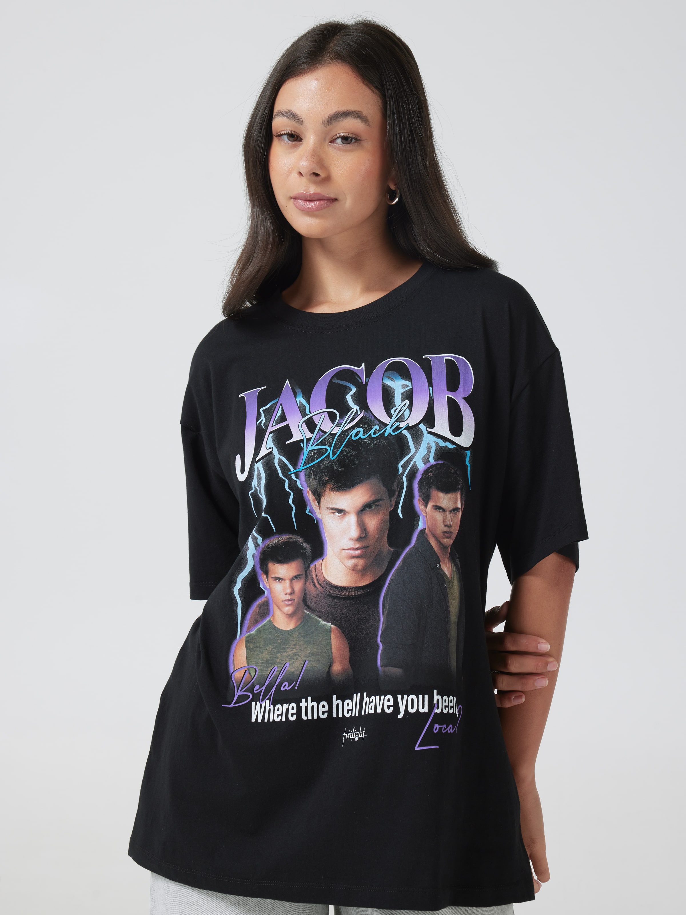 Twilight Jacob Character Oversized Tee