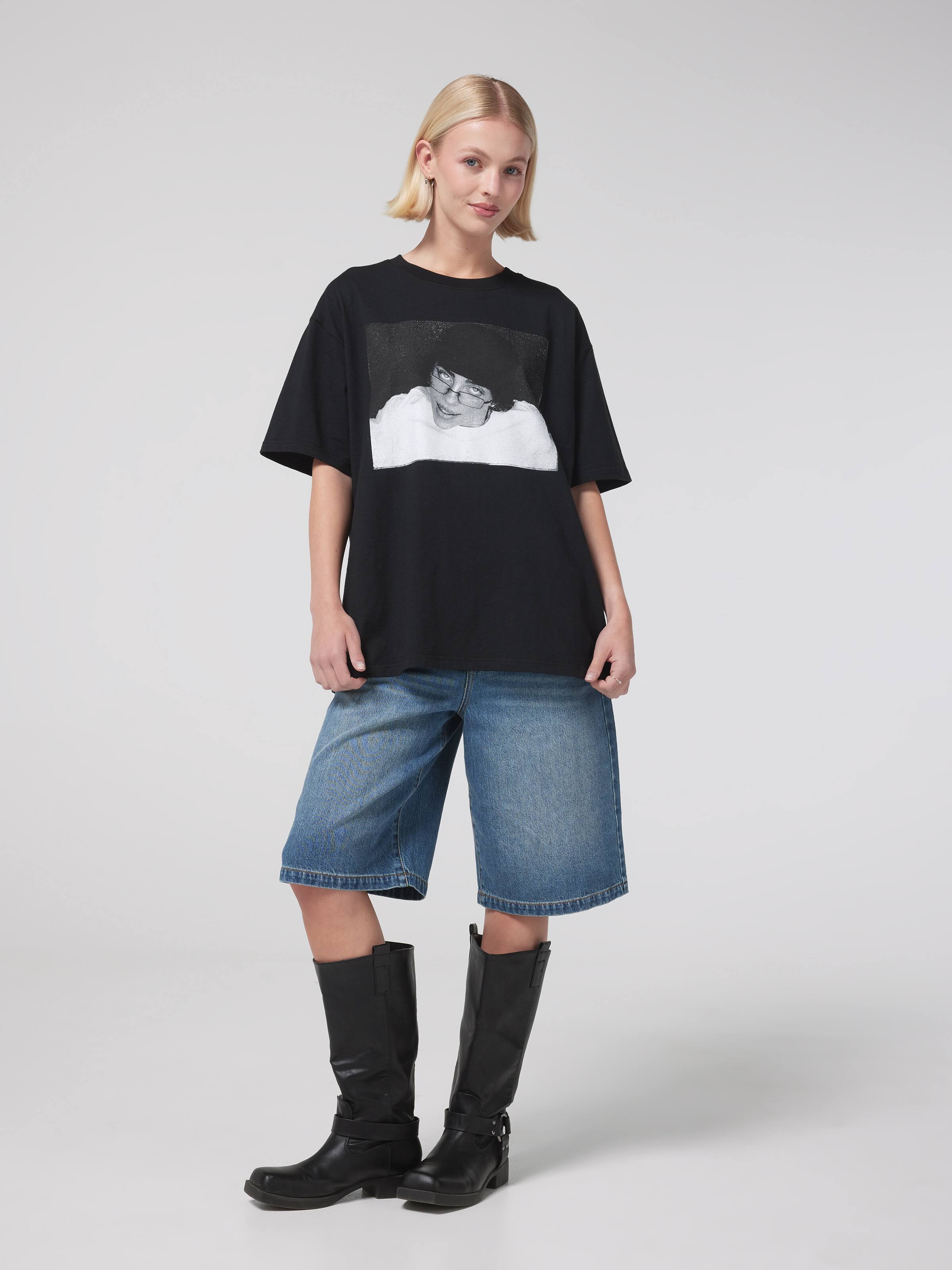 Music Billie College Text Tee