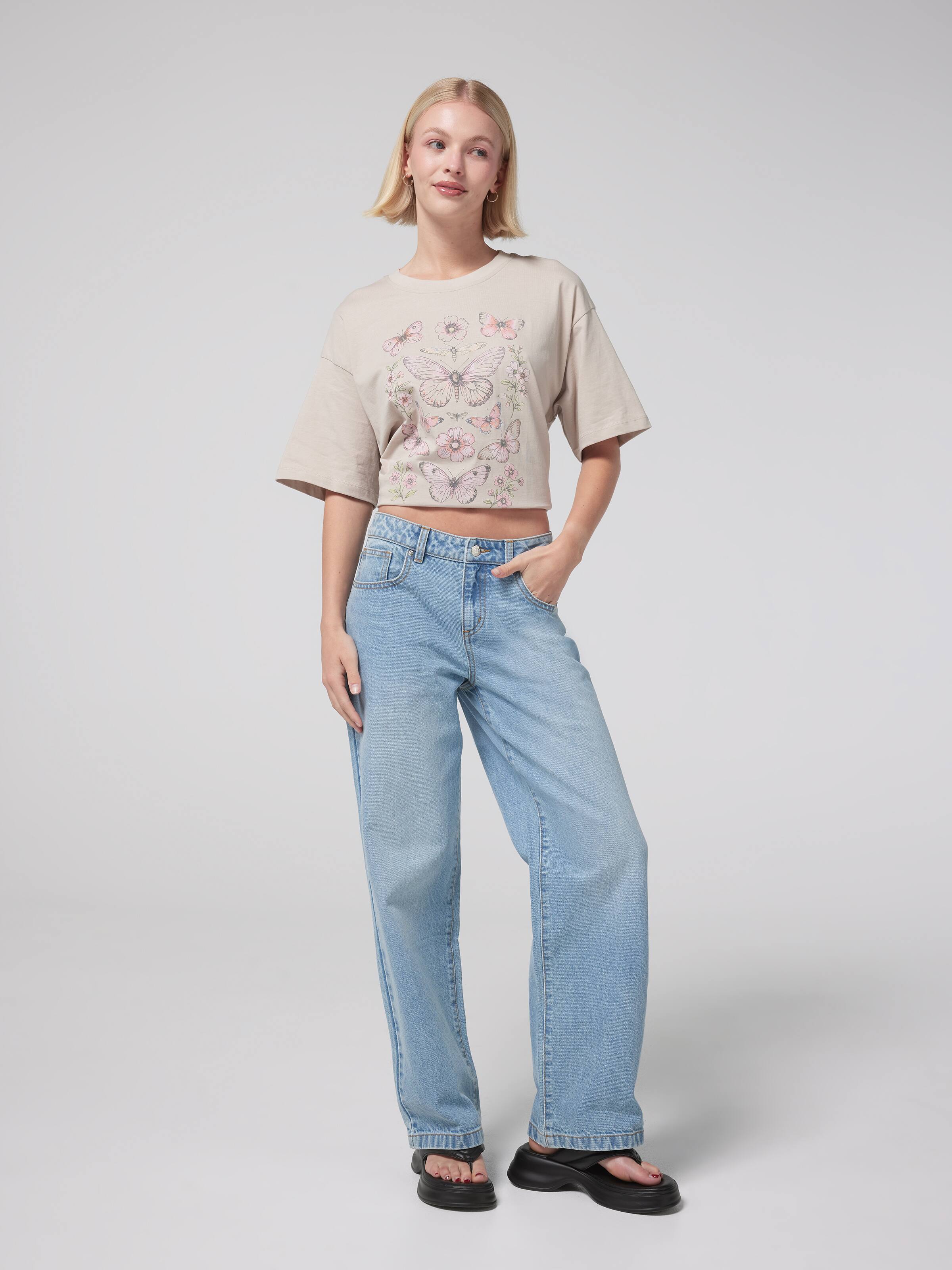 Mystic Boho Butterfly Oversized Tee