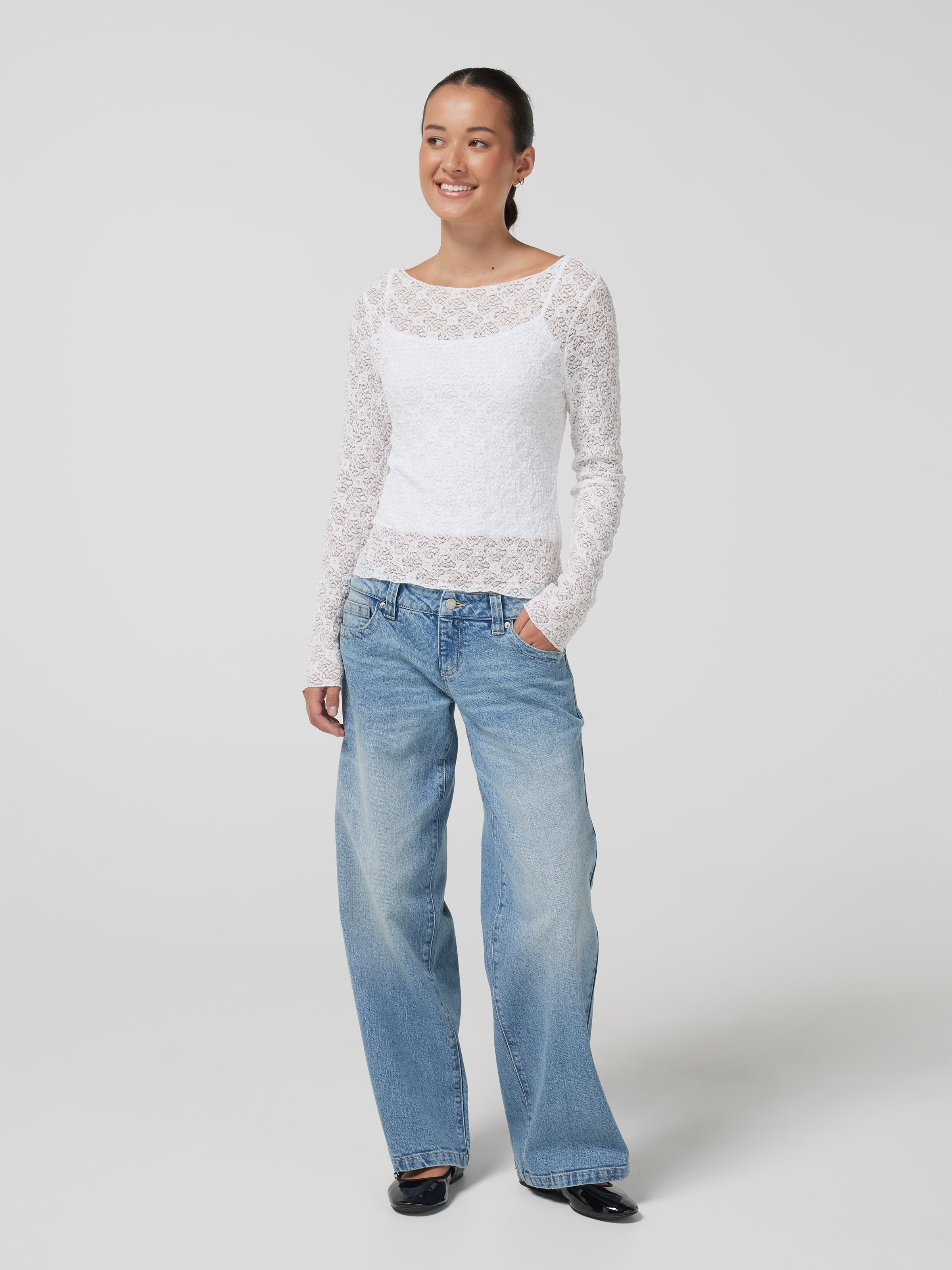 Lace Long Sleeve Top