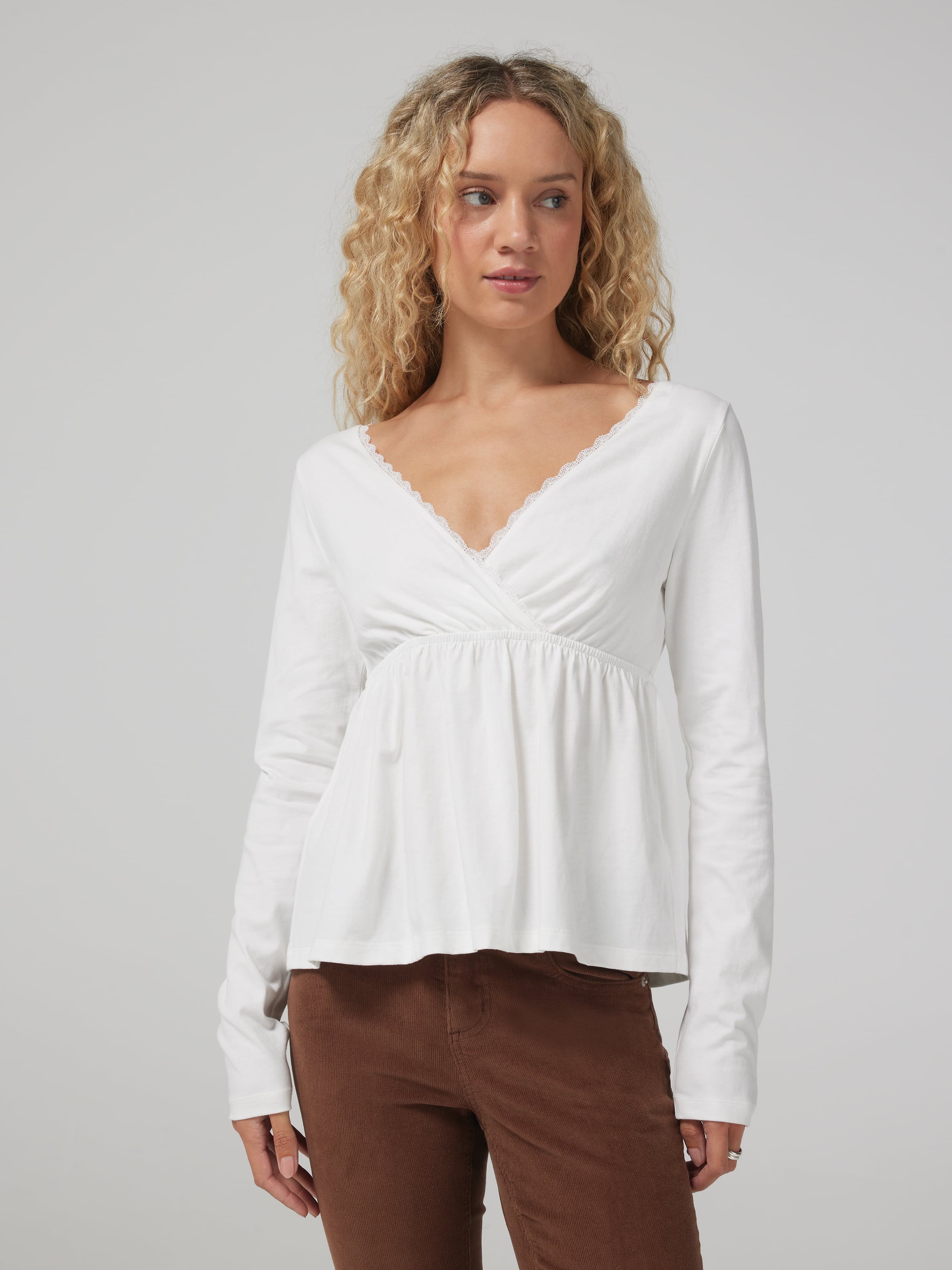 Long Sleeve Babydoll Top