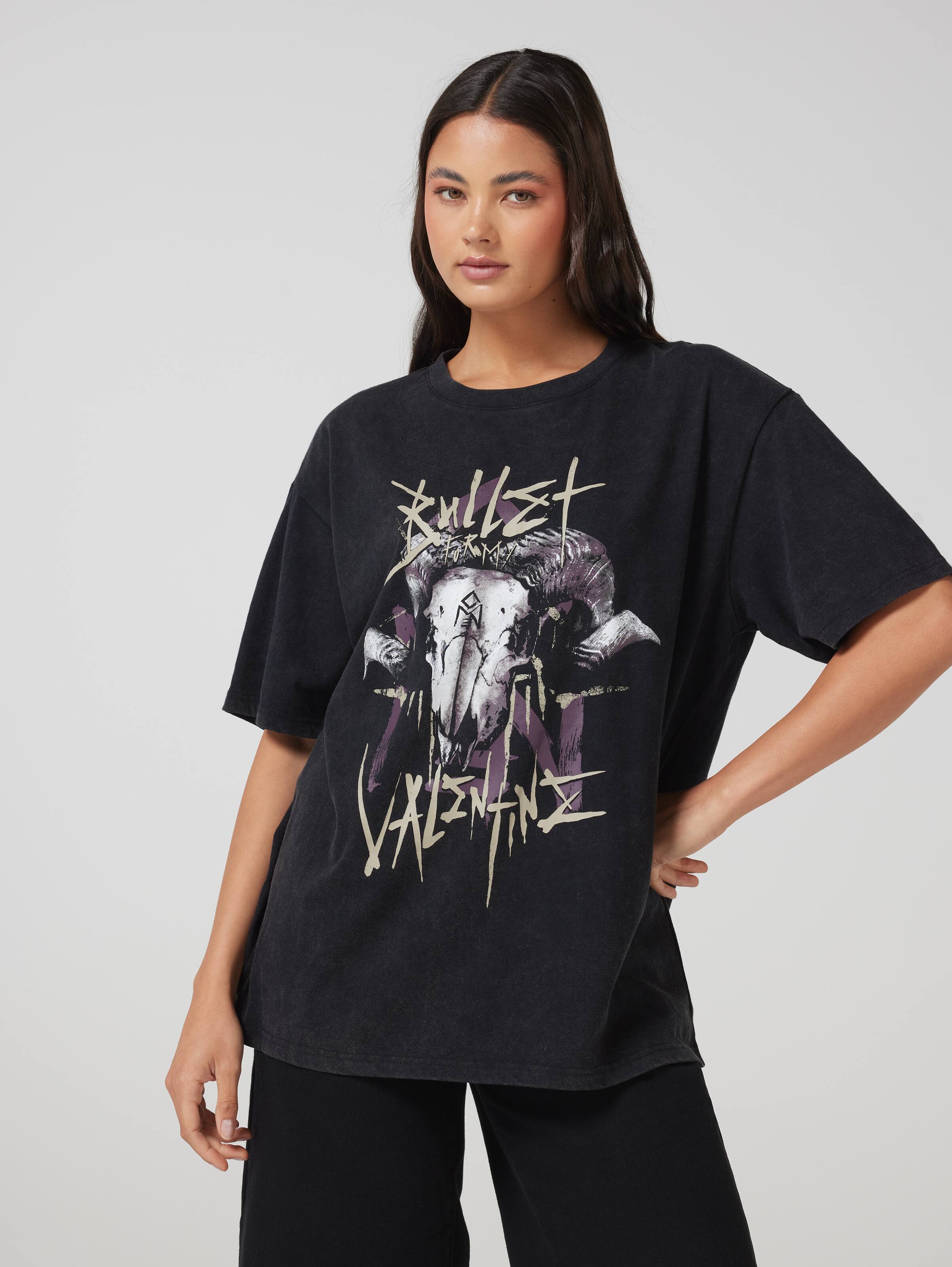Music Bullet 4 My Valentine Oversized Tee