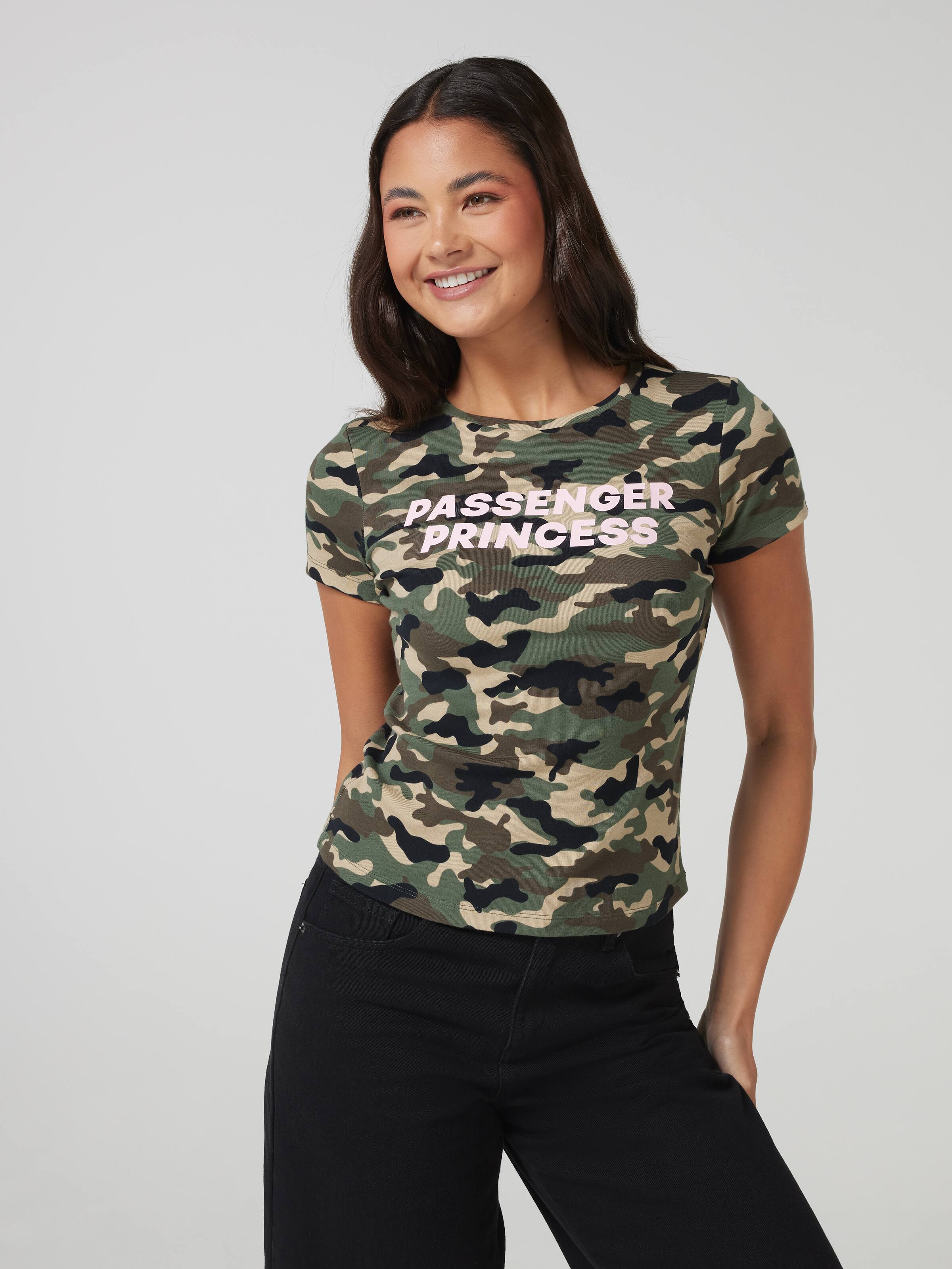 Passenger P Camo Baby Tee