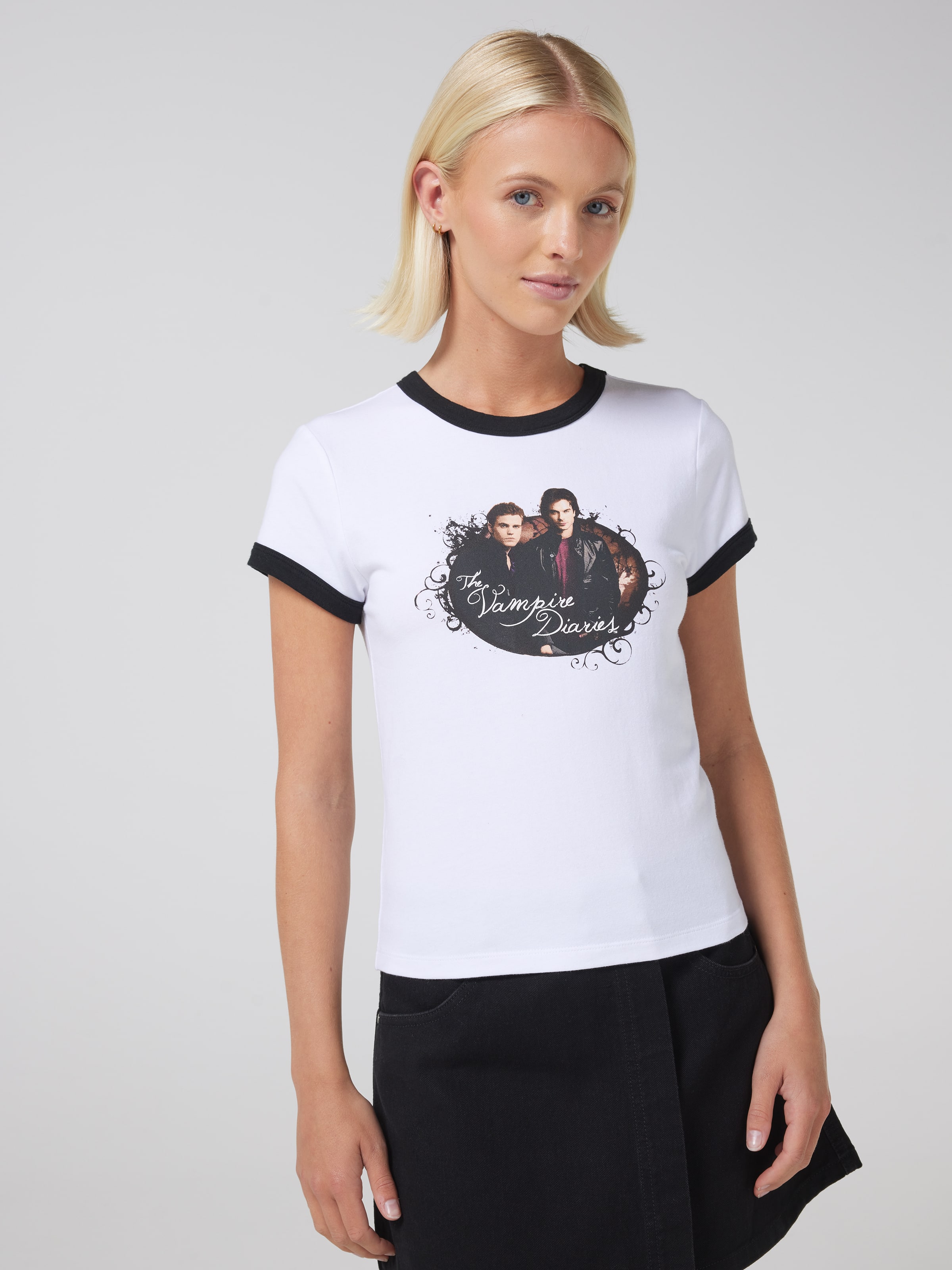 Vampire Diaries Damon & Stefan Baby Ringer Tee