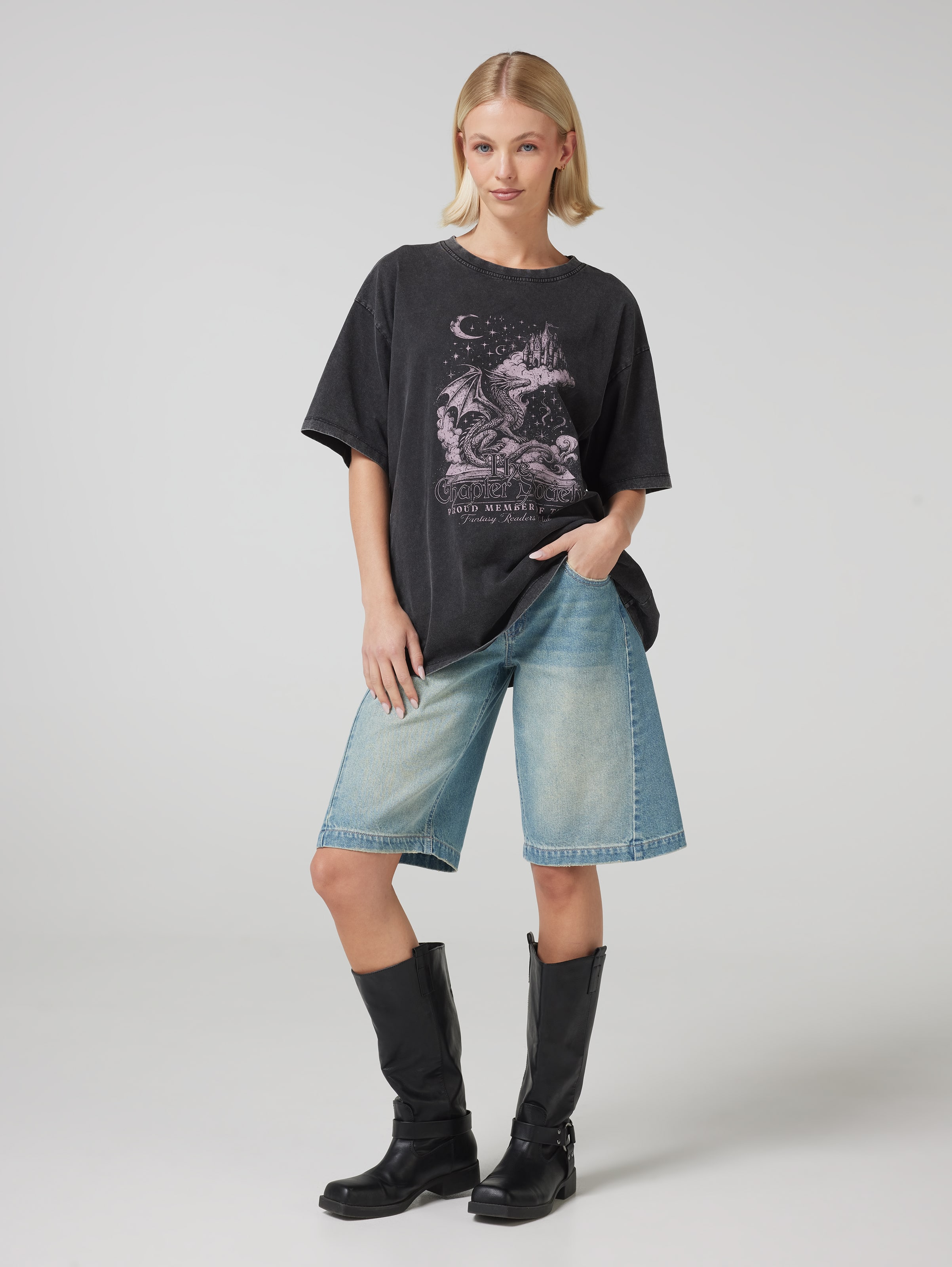 Fantasy Society Oversized Tee