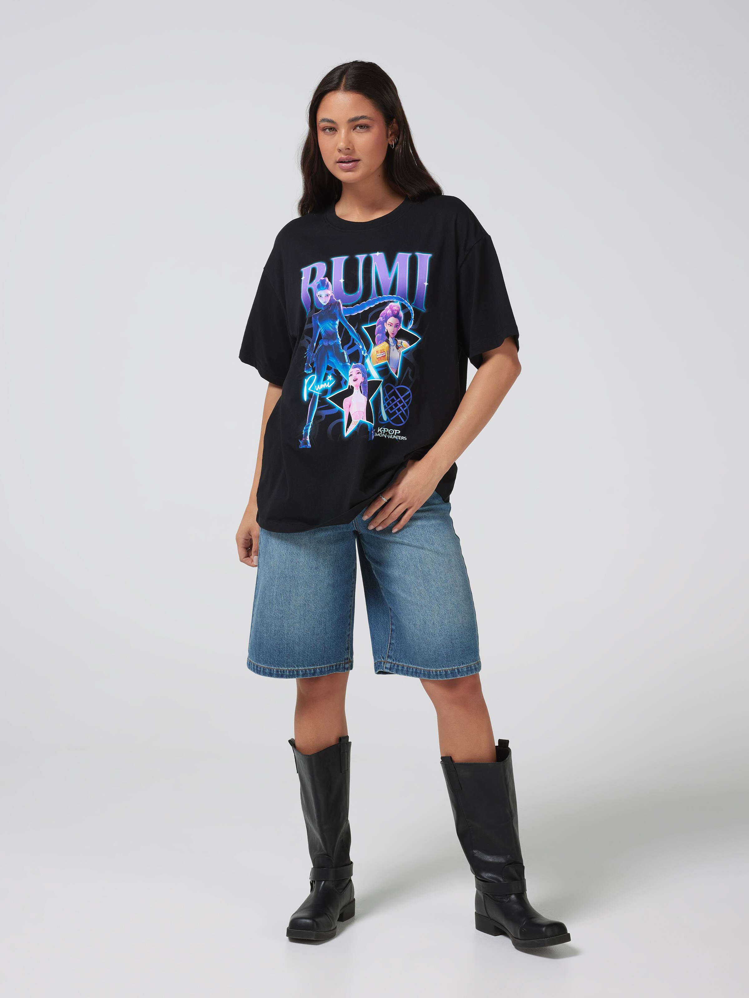 Kpop Demon Hunters Rumi Oversized Tee