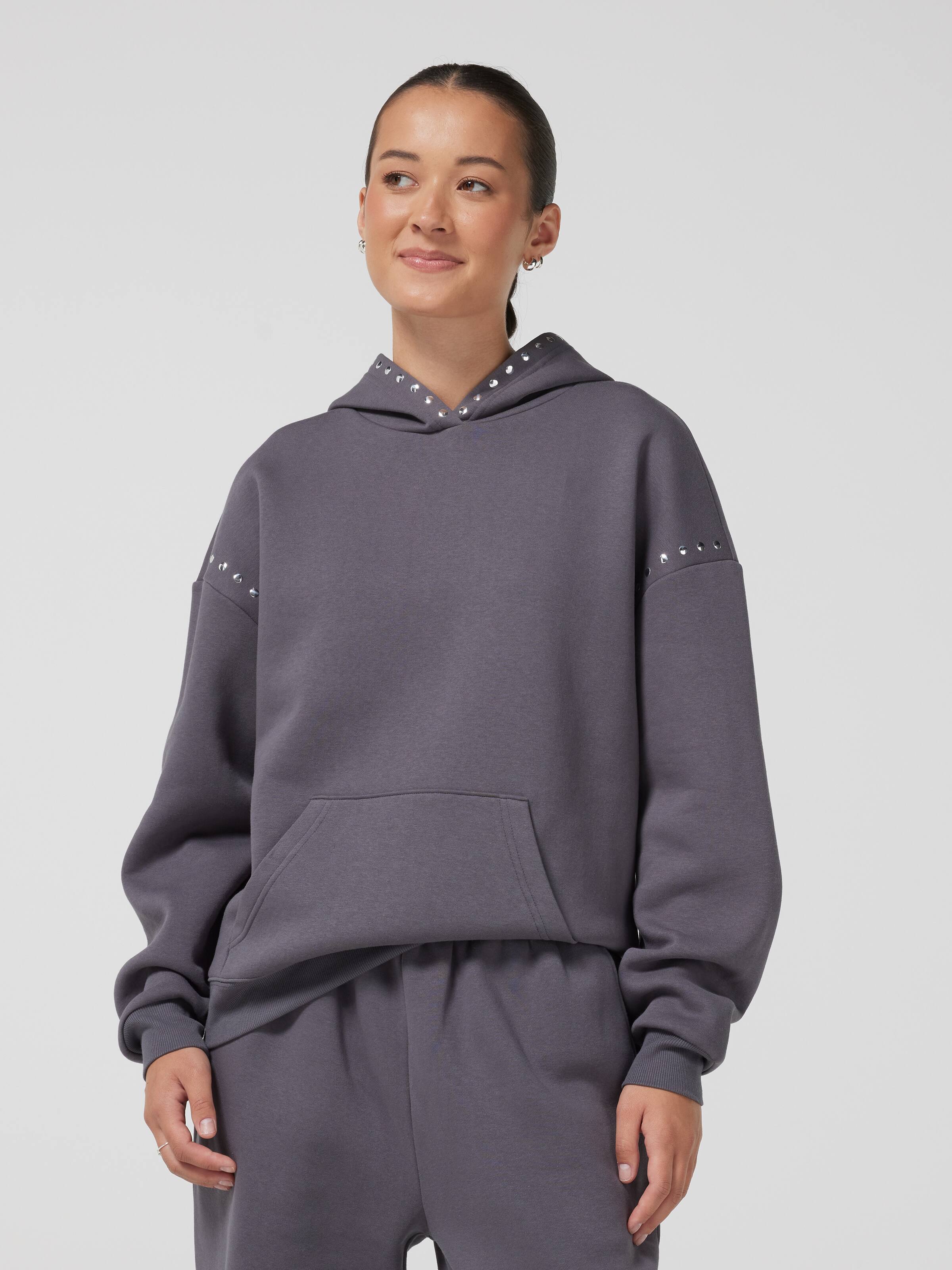 Studded Oversized Hoodie