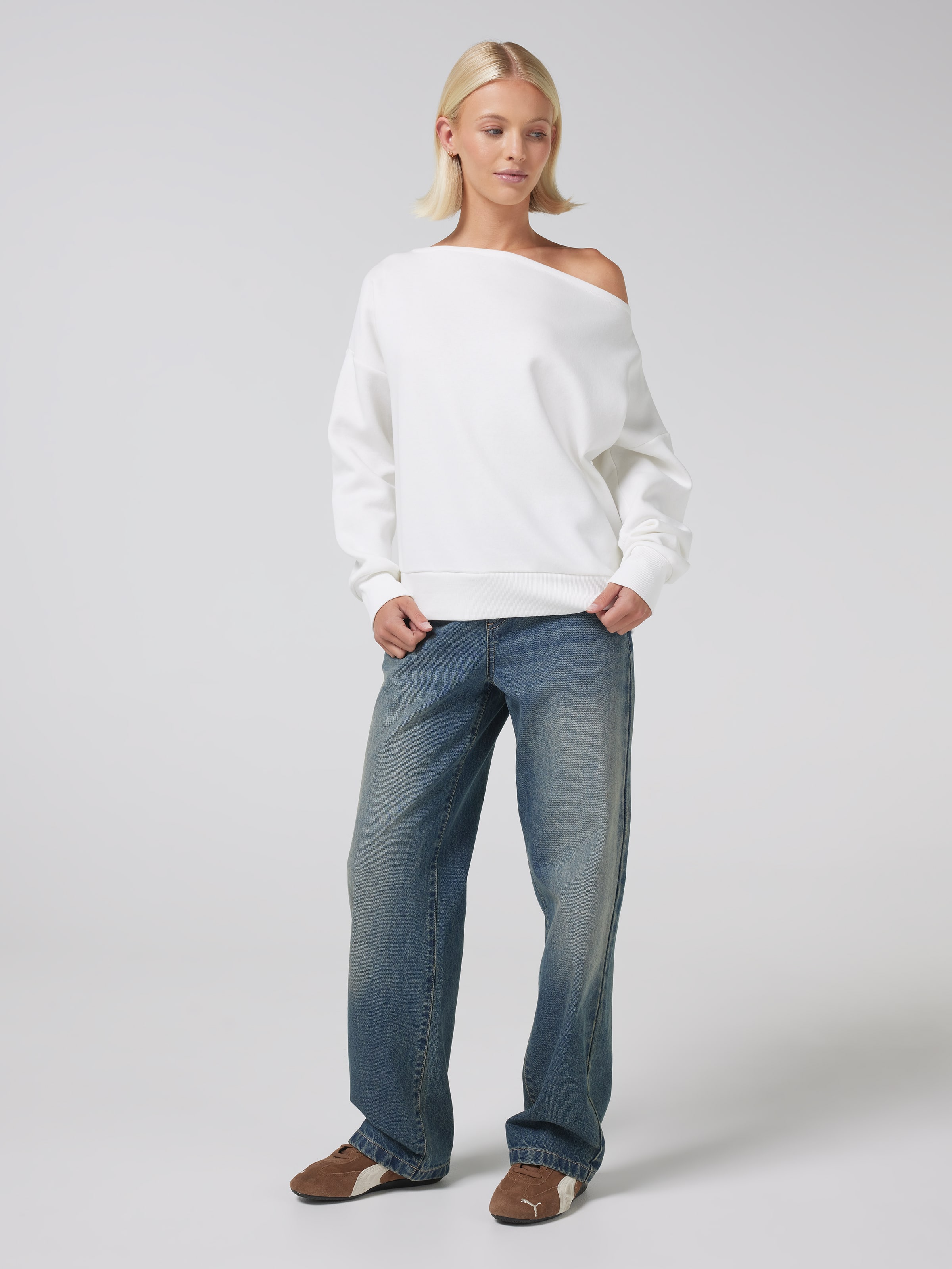 Off The Shoulder Sweatshirt