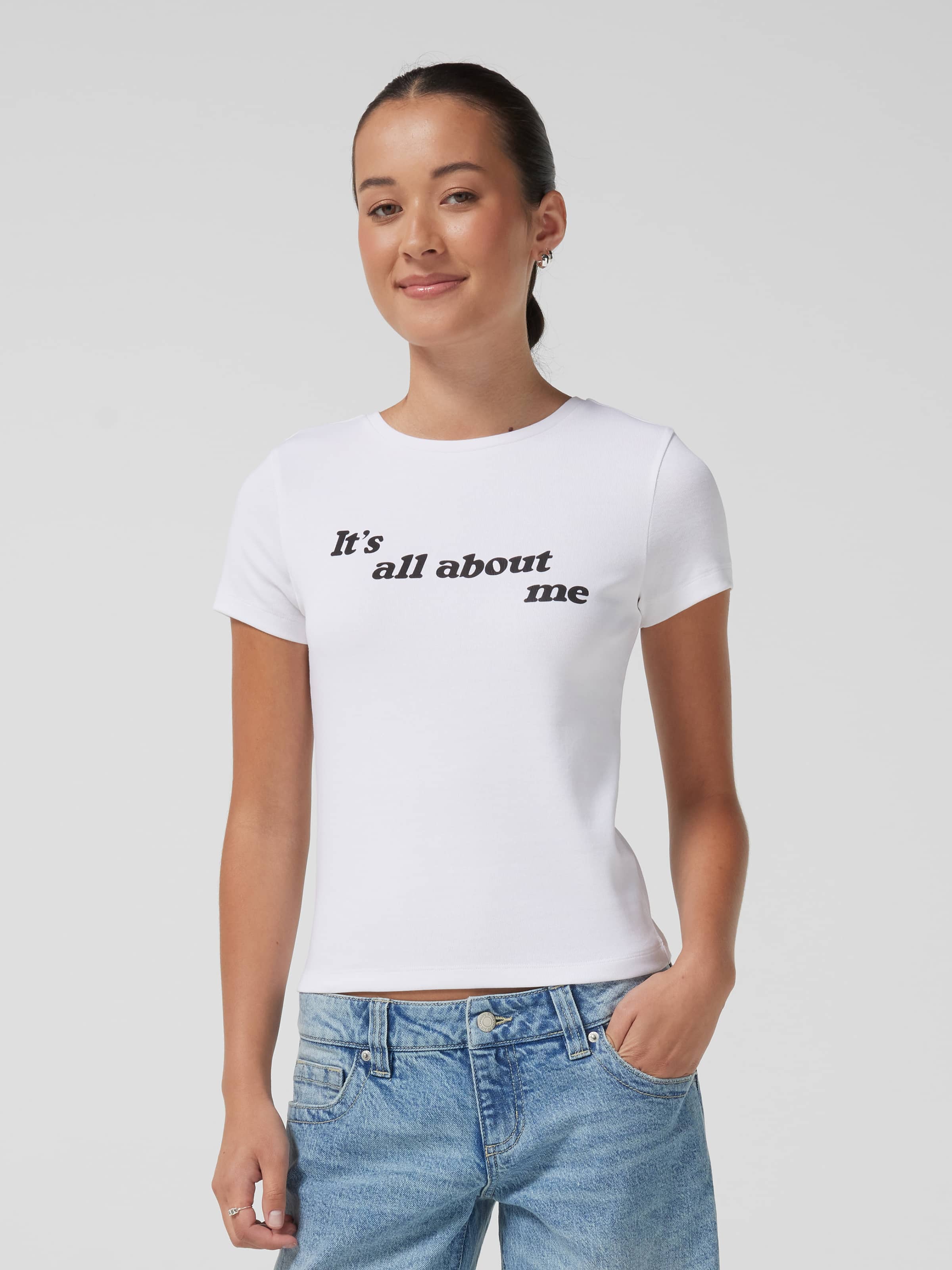 Its All About Me Longline Baby Tee