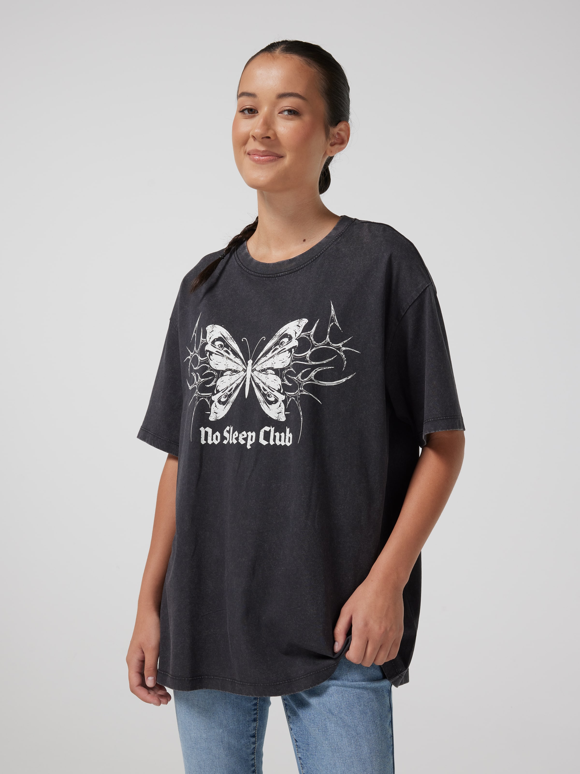 No Sleep Club Oversized Tee