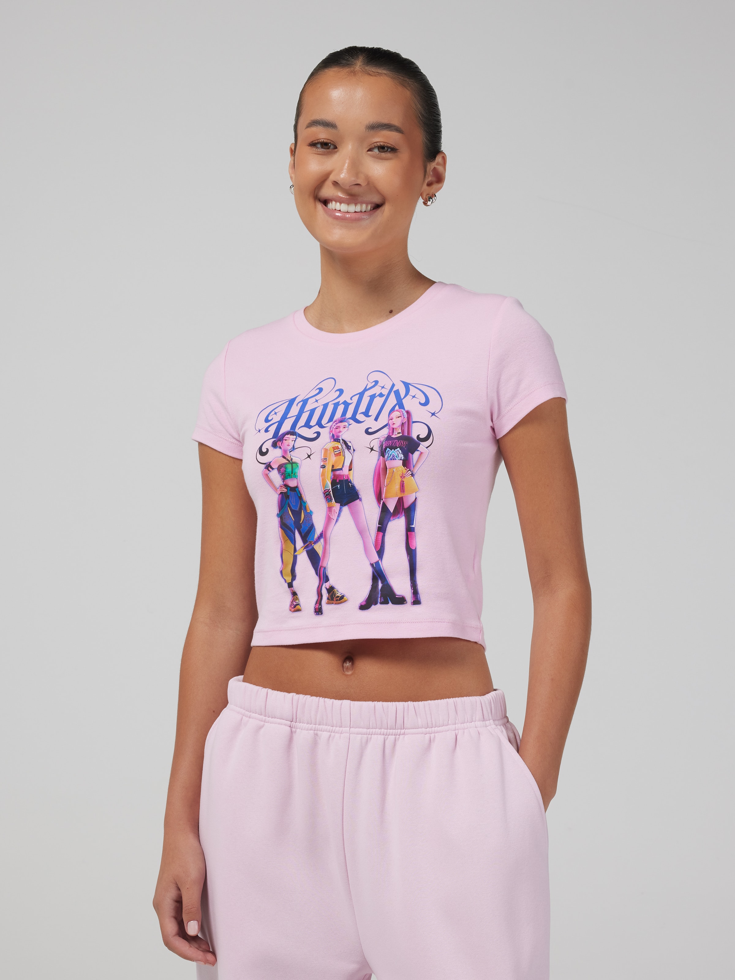 Kpop Trio Hearts Baby Tee