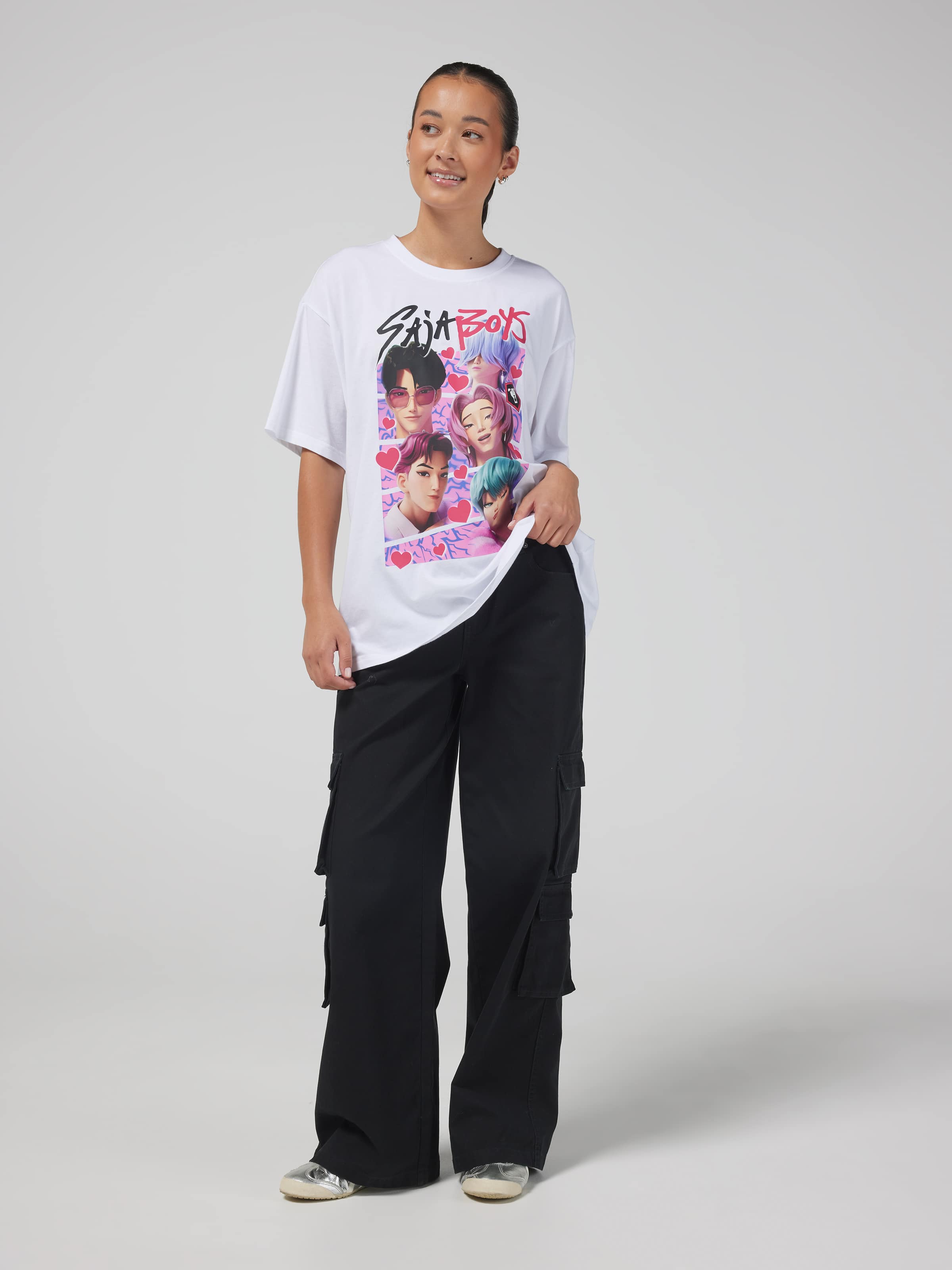 Kpop Saja Boys Hearts Oversized Tee
