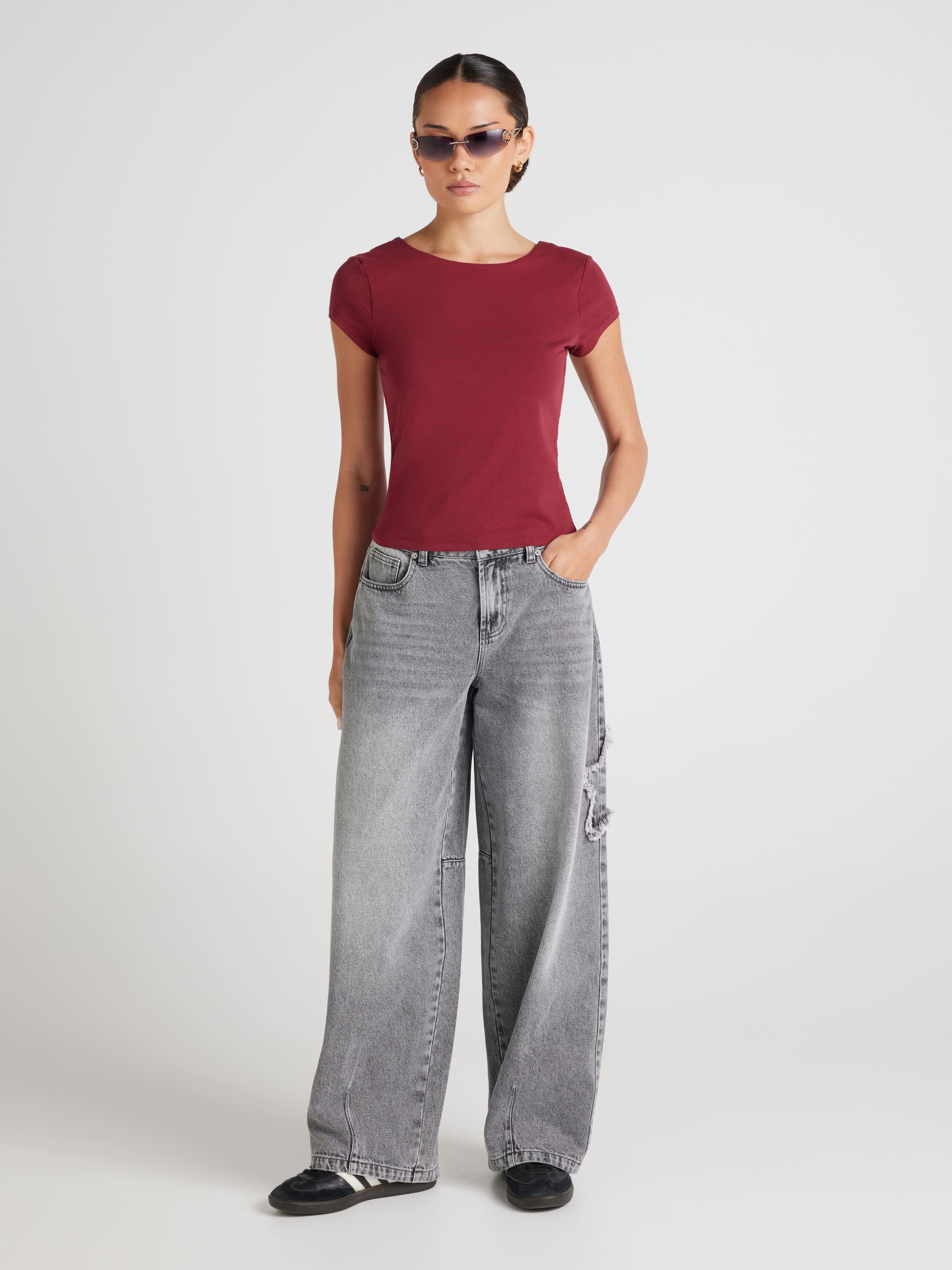 Neo Heart Low Back Top