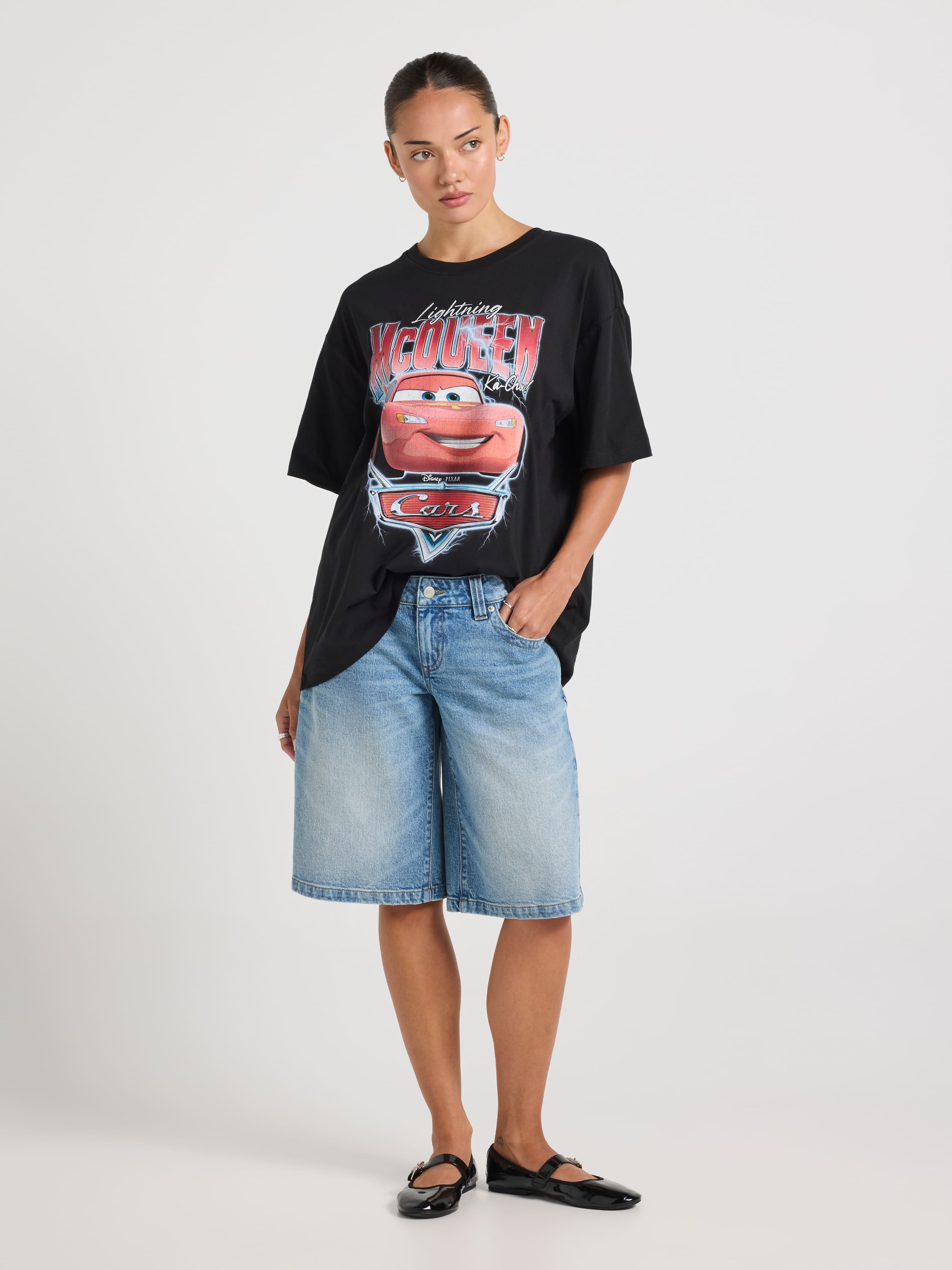 Lightning Mcqueen Vintage Over Size Tee