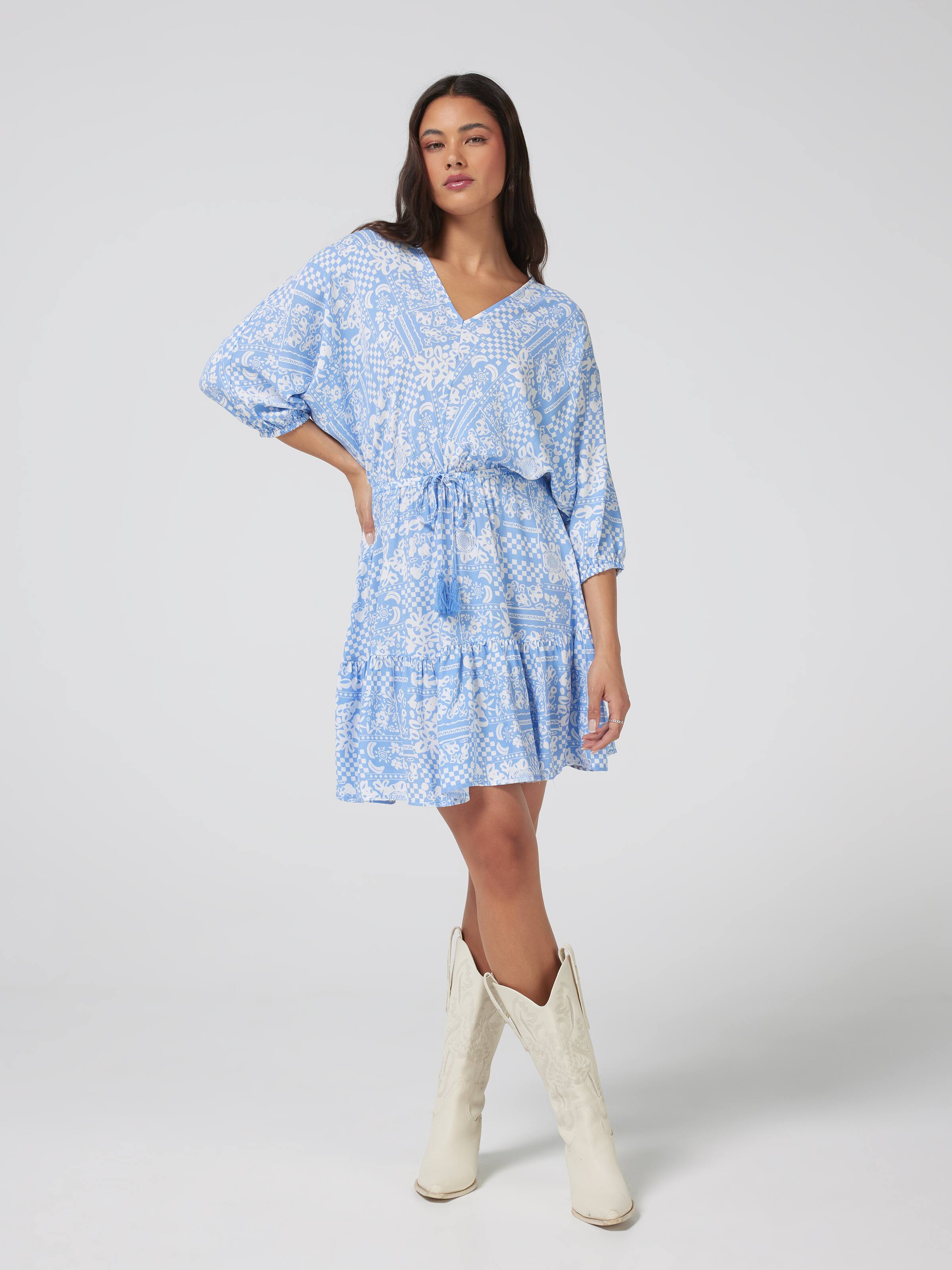 Alexa V Neck Mini Dress