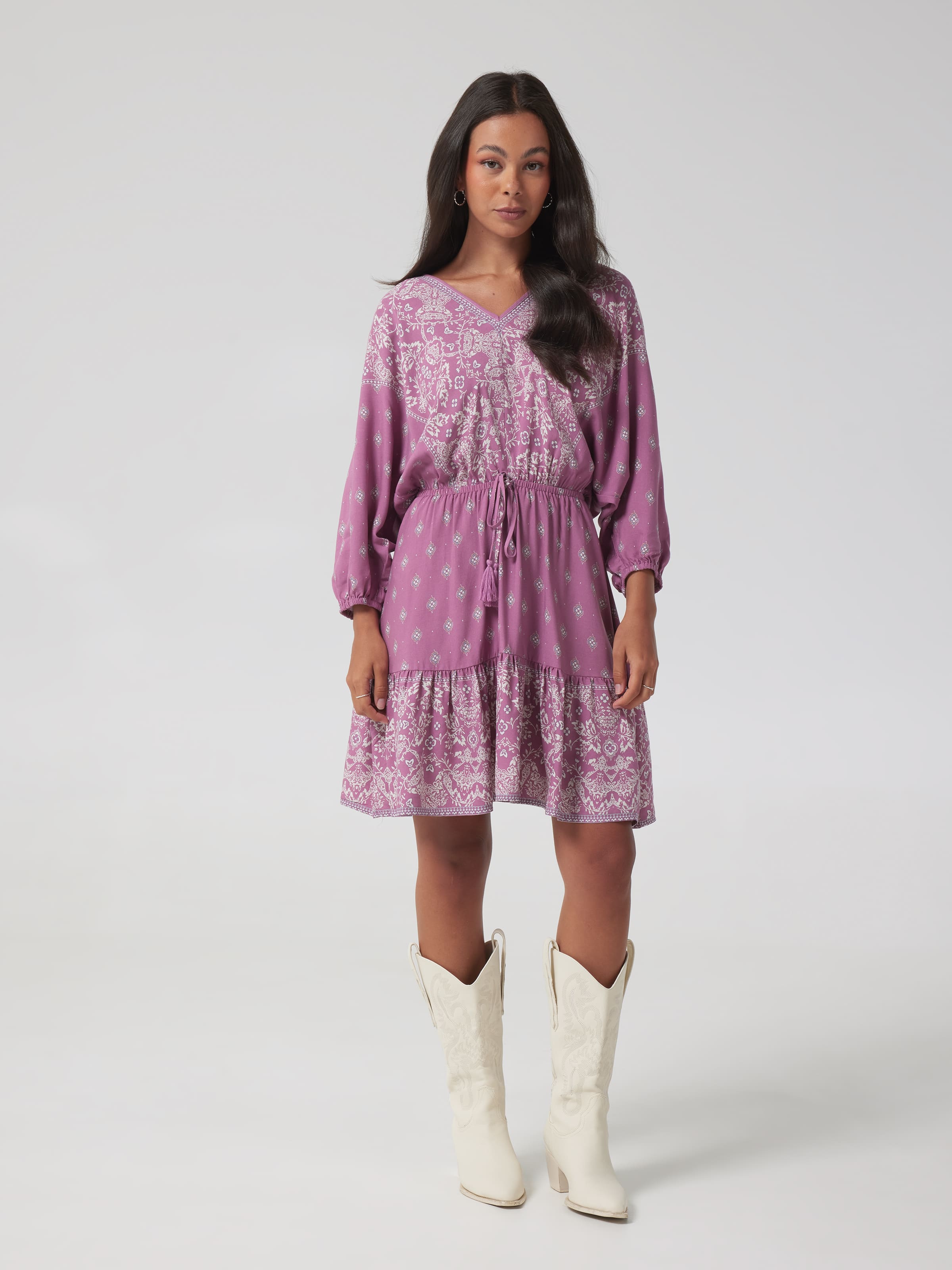 Alexa V Neck Mini Dress