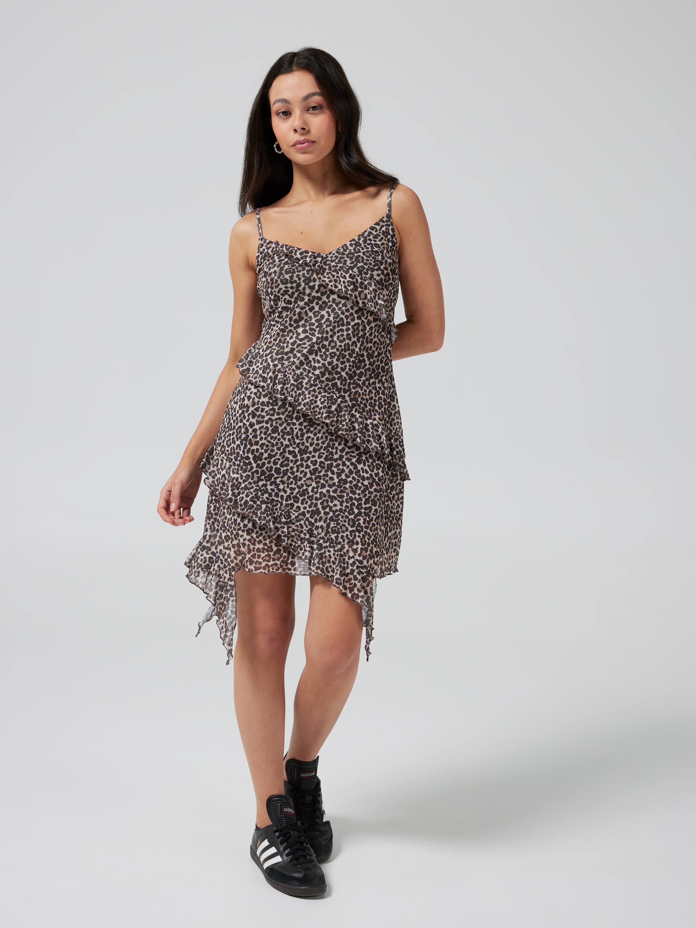 Farrah Frill Mesh Dress
