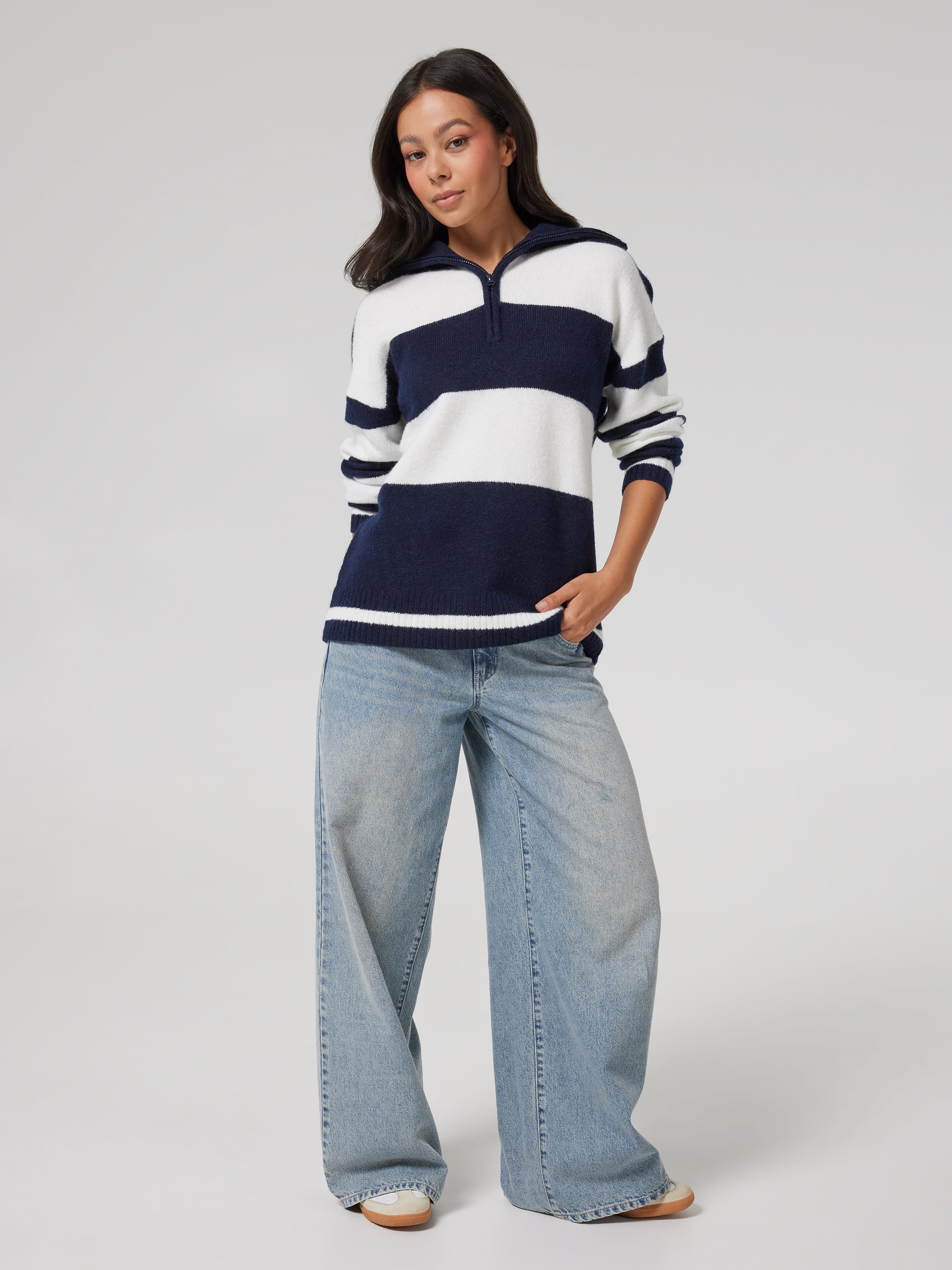 Nicole 1/4 Zip Knit Jumper