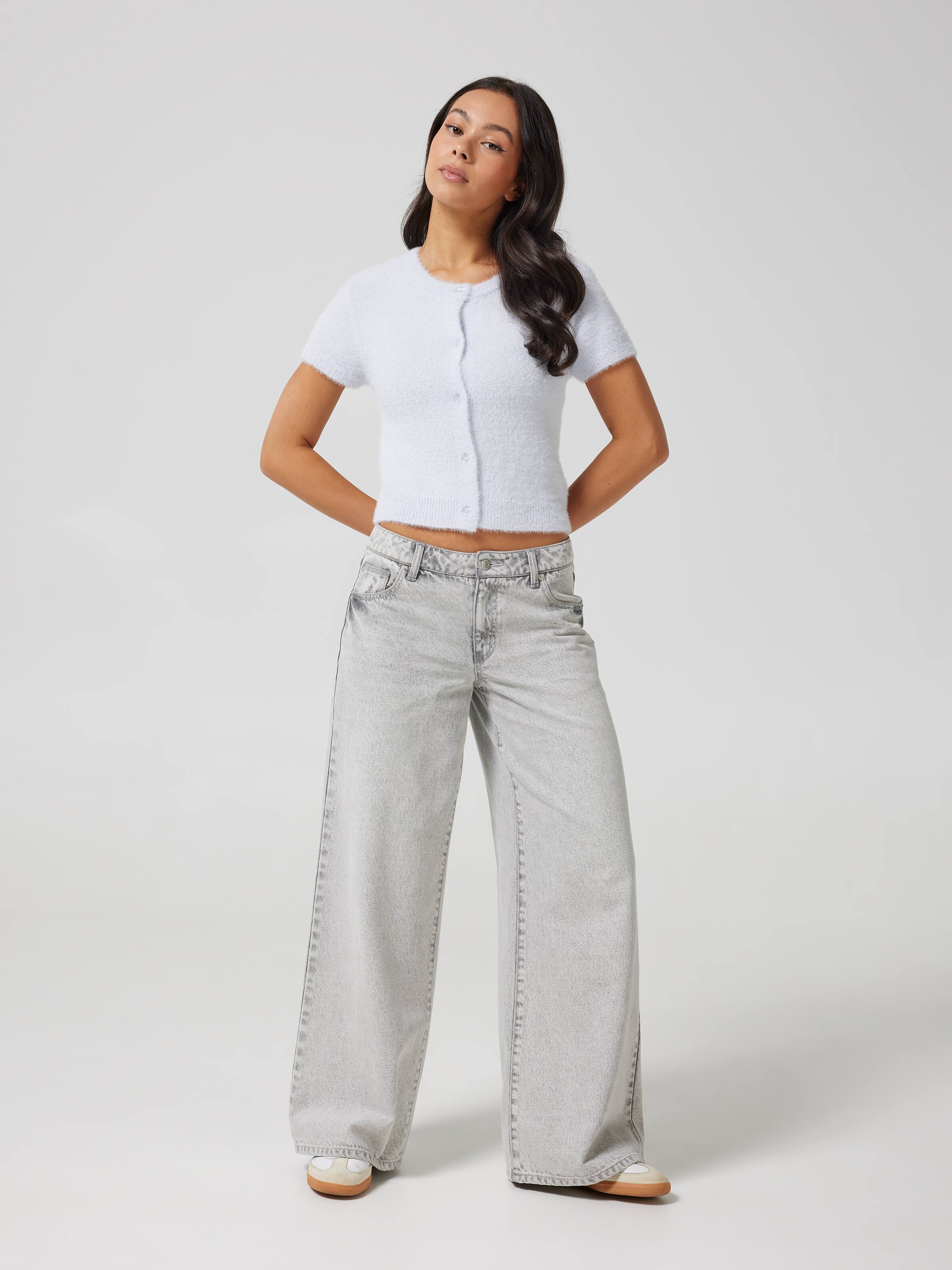 Annabelle Short Sleeve Fluffy Cardi