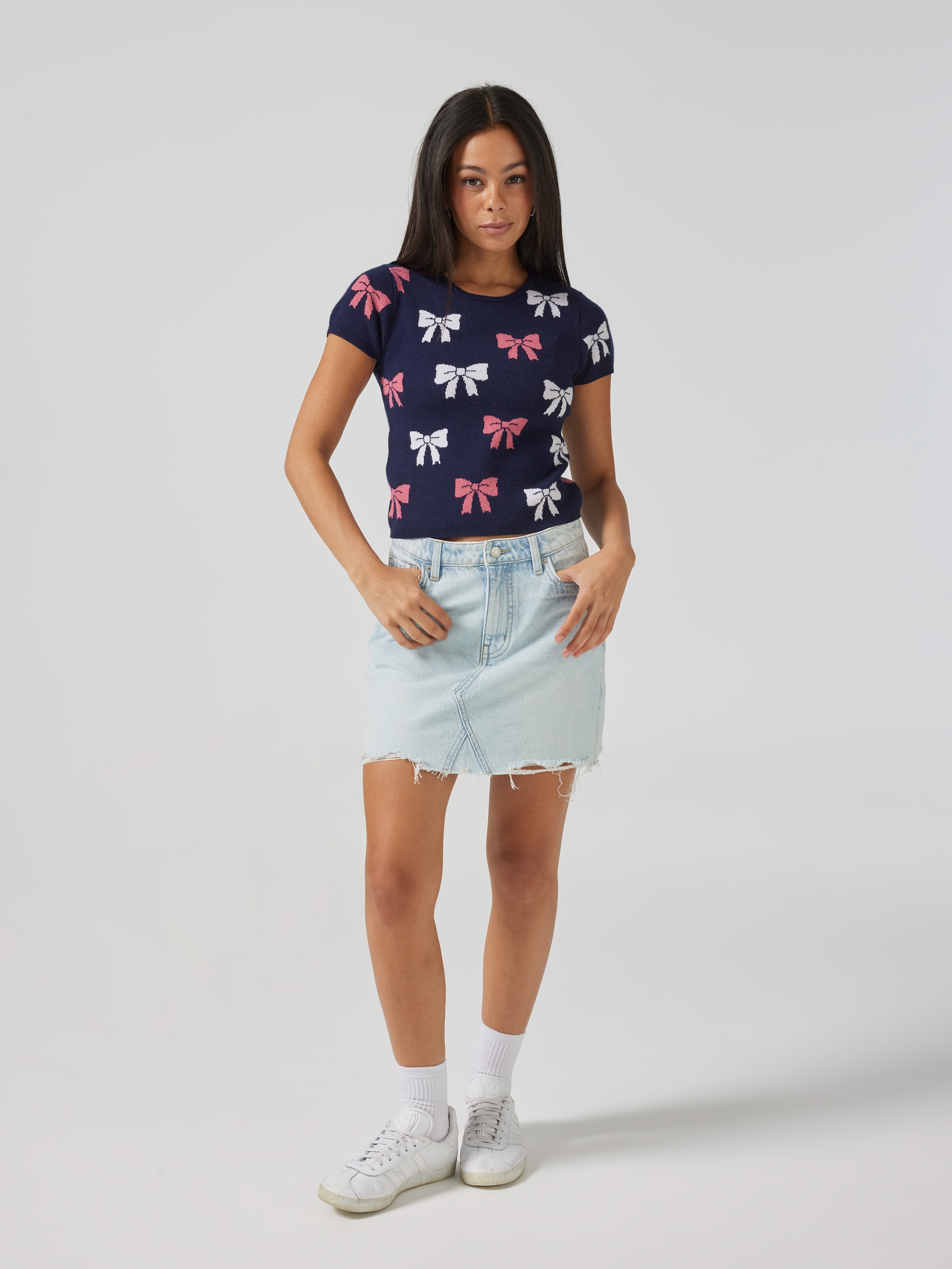 Rita Short Sleeve Baby Knit Top