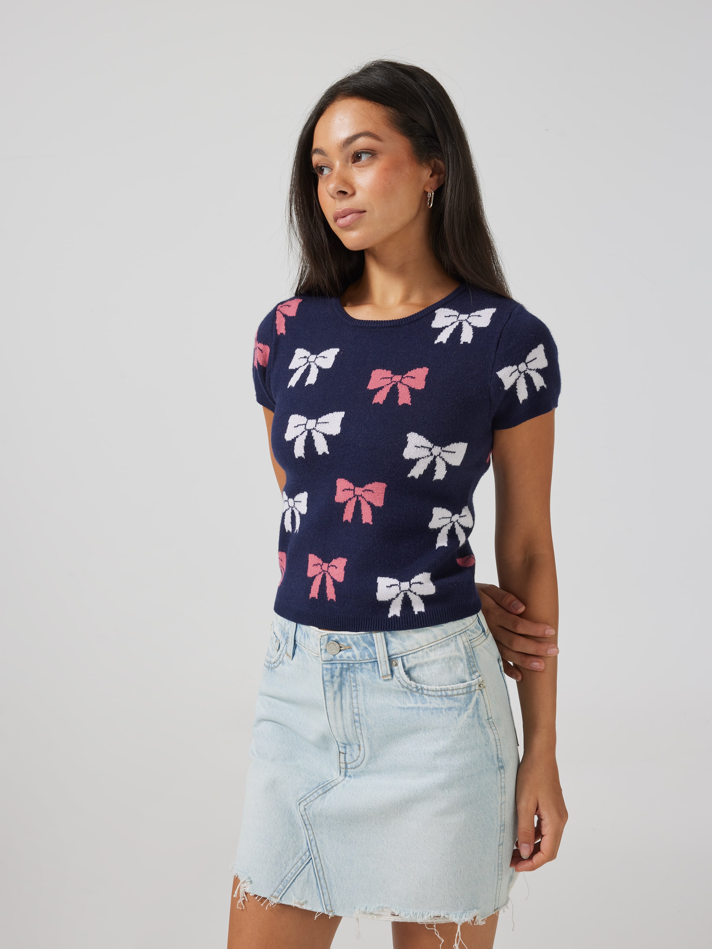 Rita Short Sleeve Baby Knit Top