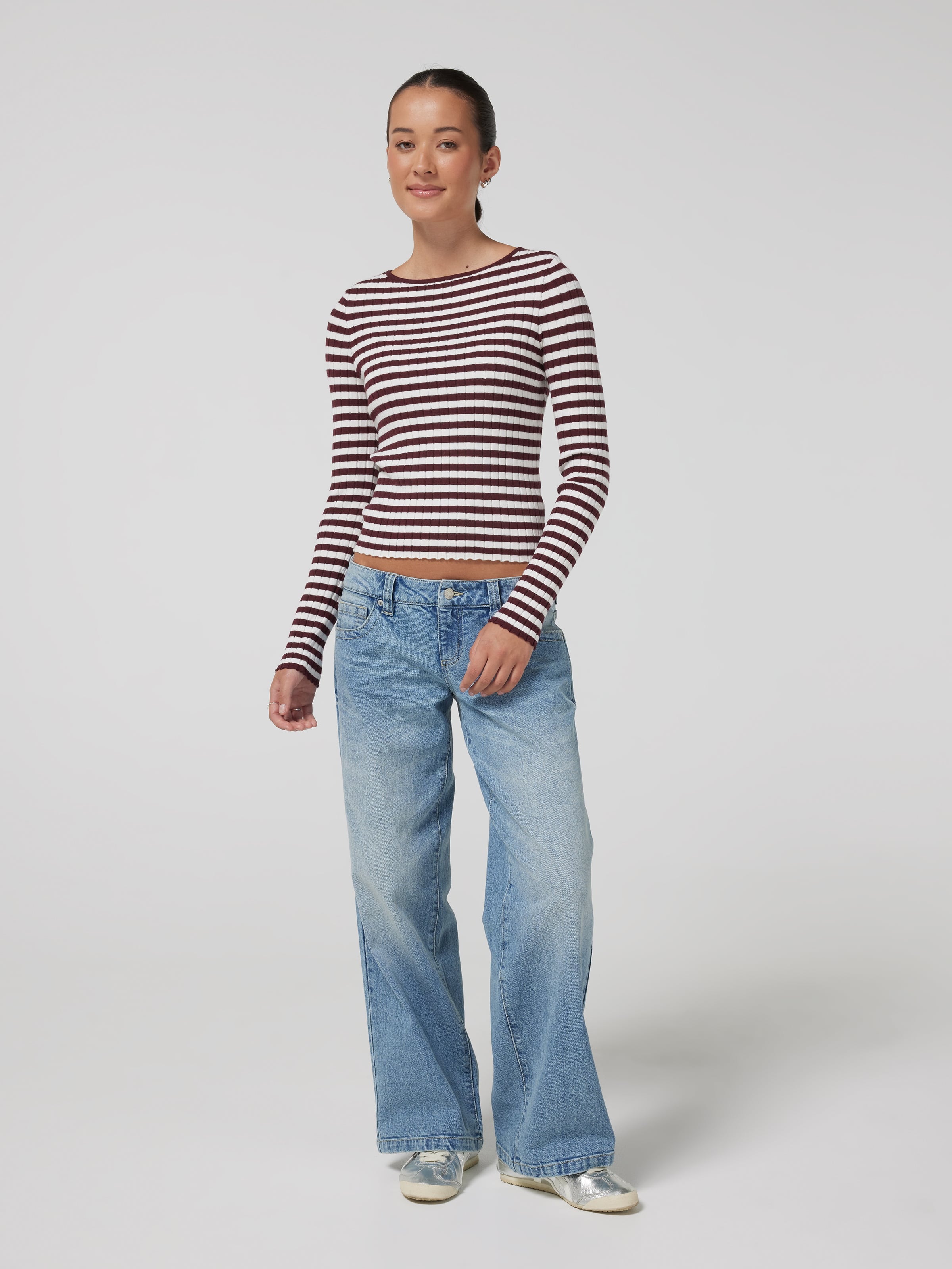 Janelle Rib Long Sleeve Top