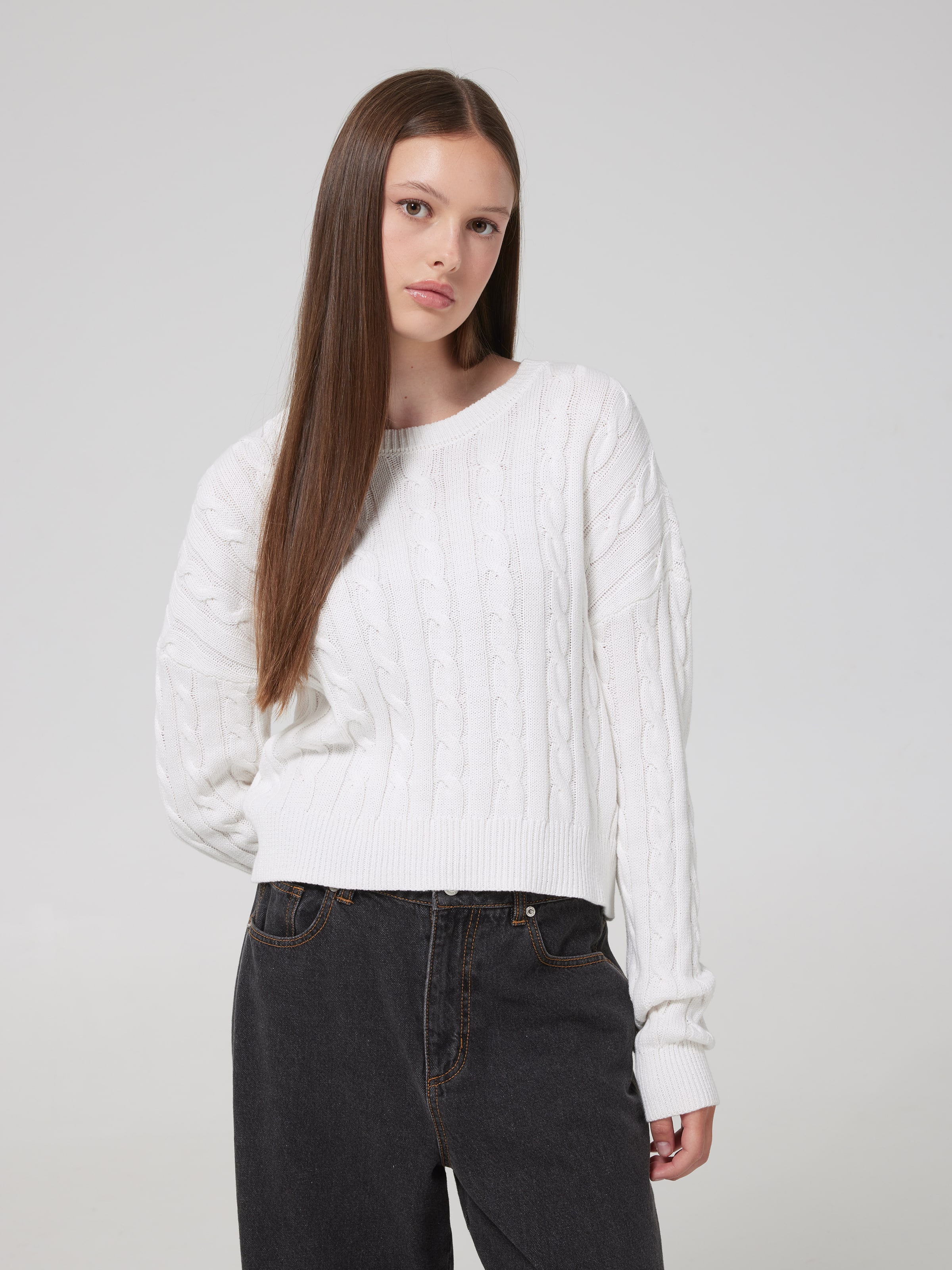 Stella Cable Knit Crop