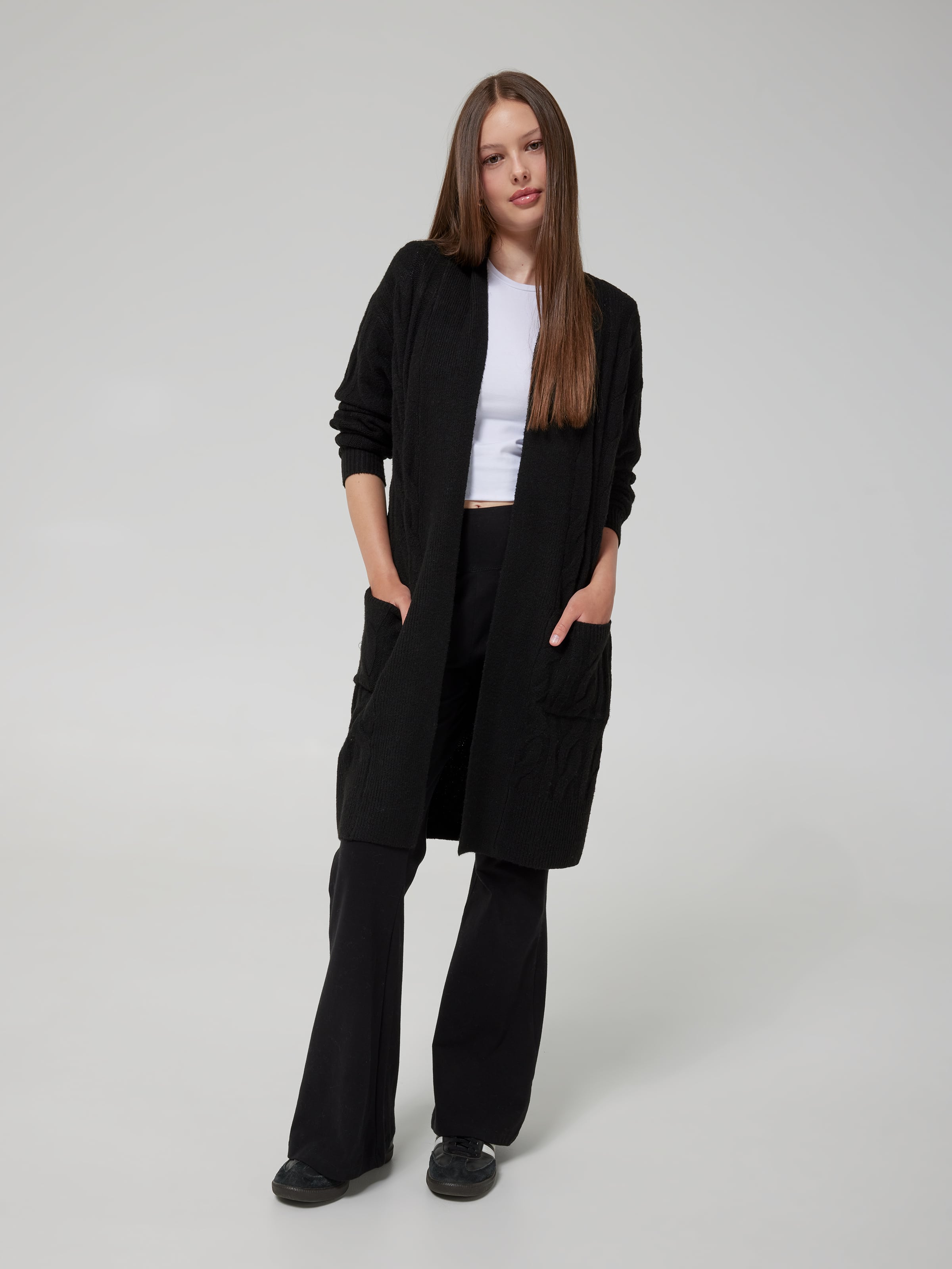 Bianca Longline Cardi - Cable