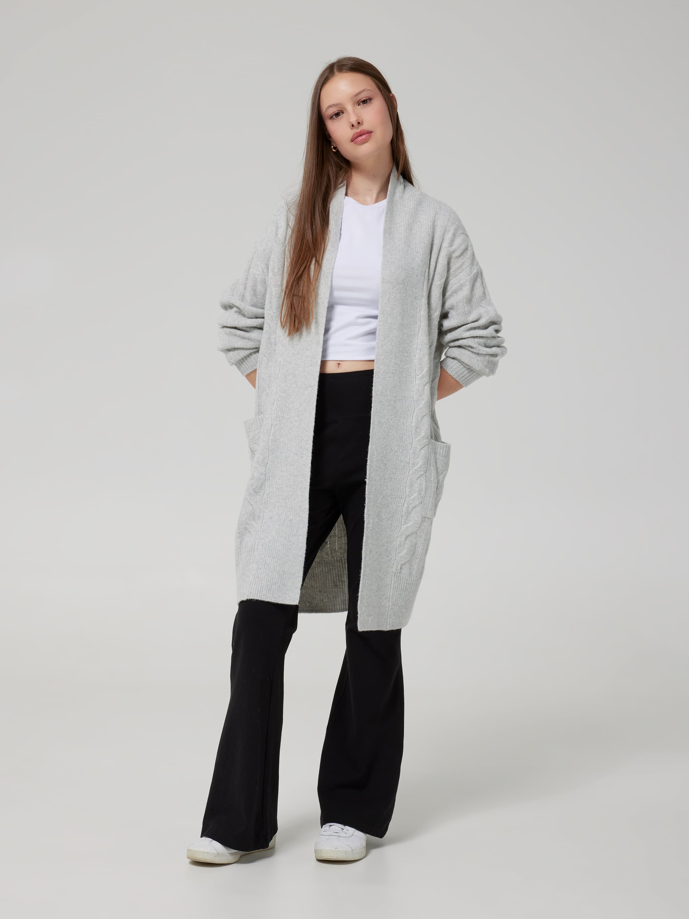 Bianca Longline Cardi - Cable