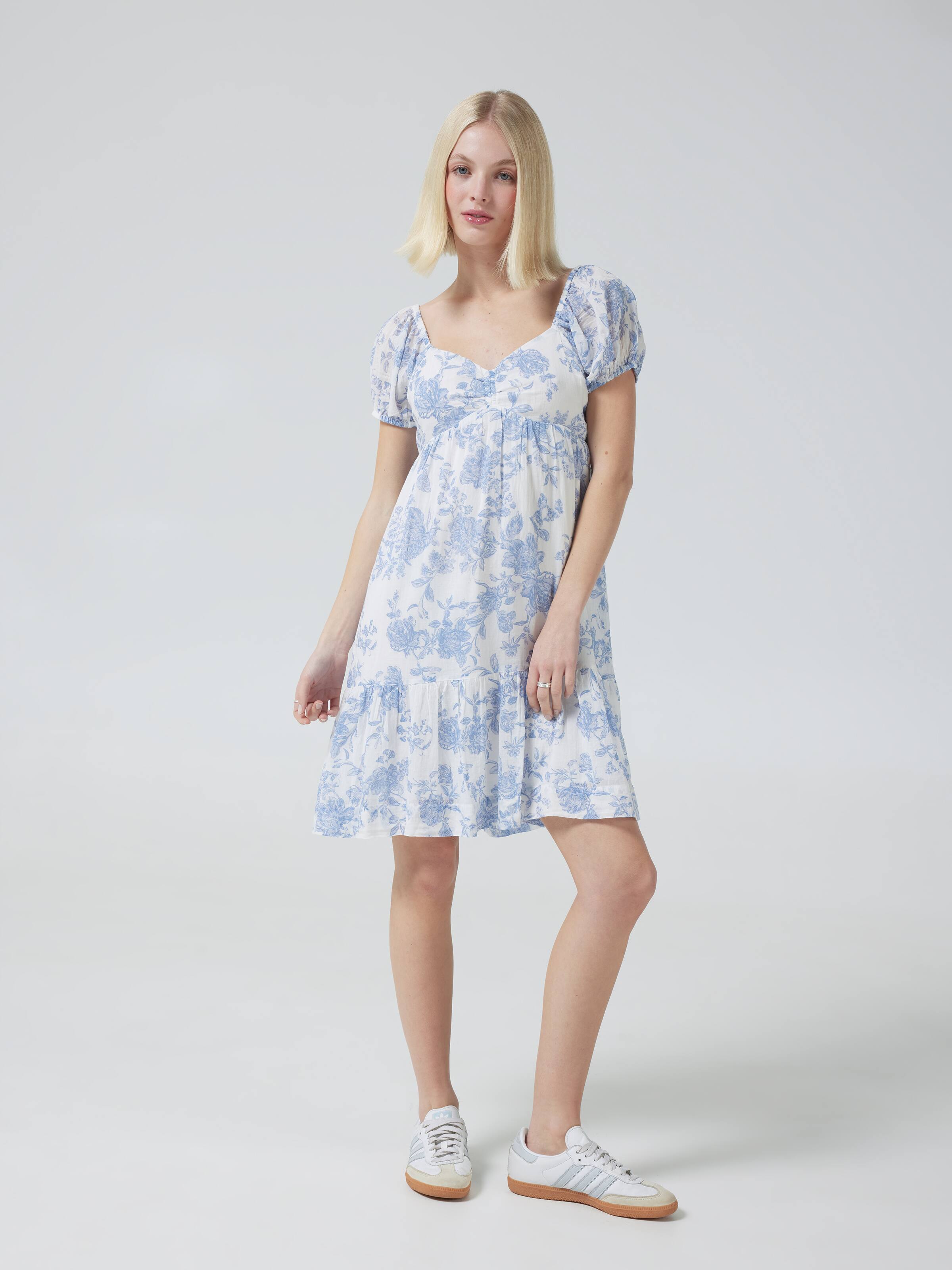 Presley Balloon Sleeve Mini Dress
