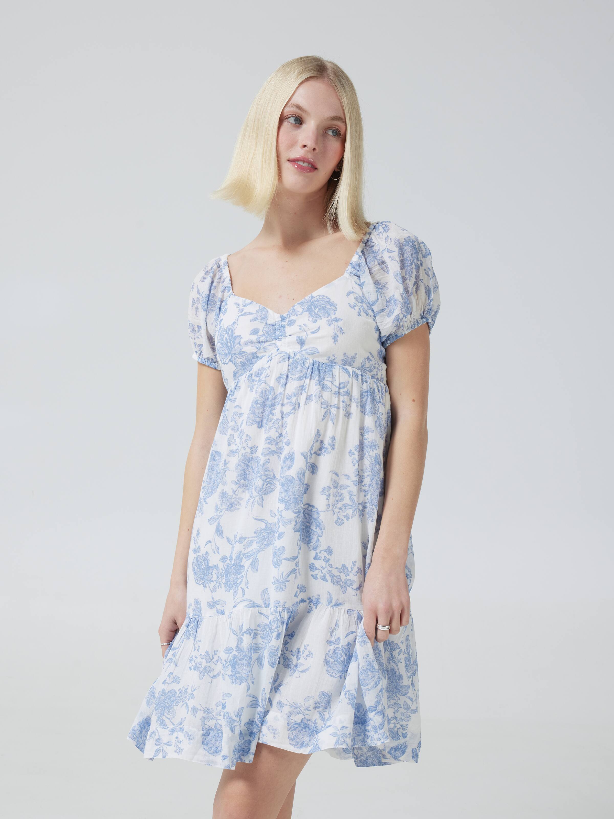 Presley Balloon Sleeve Mini Dress