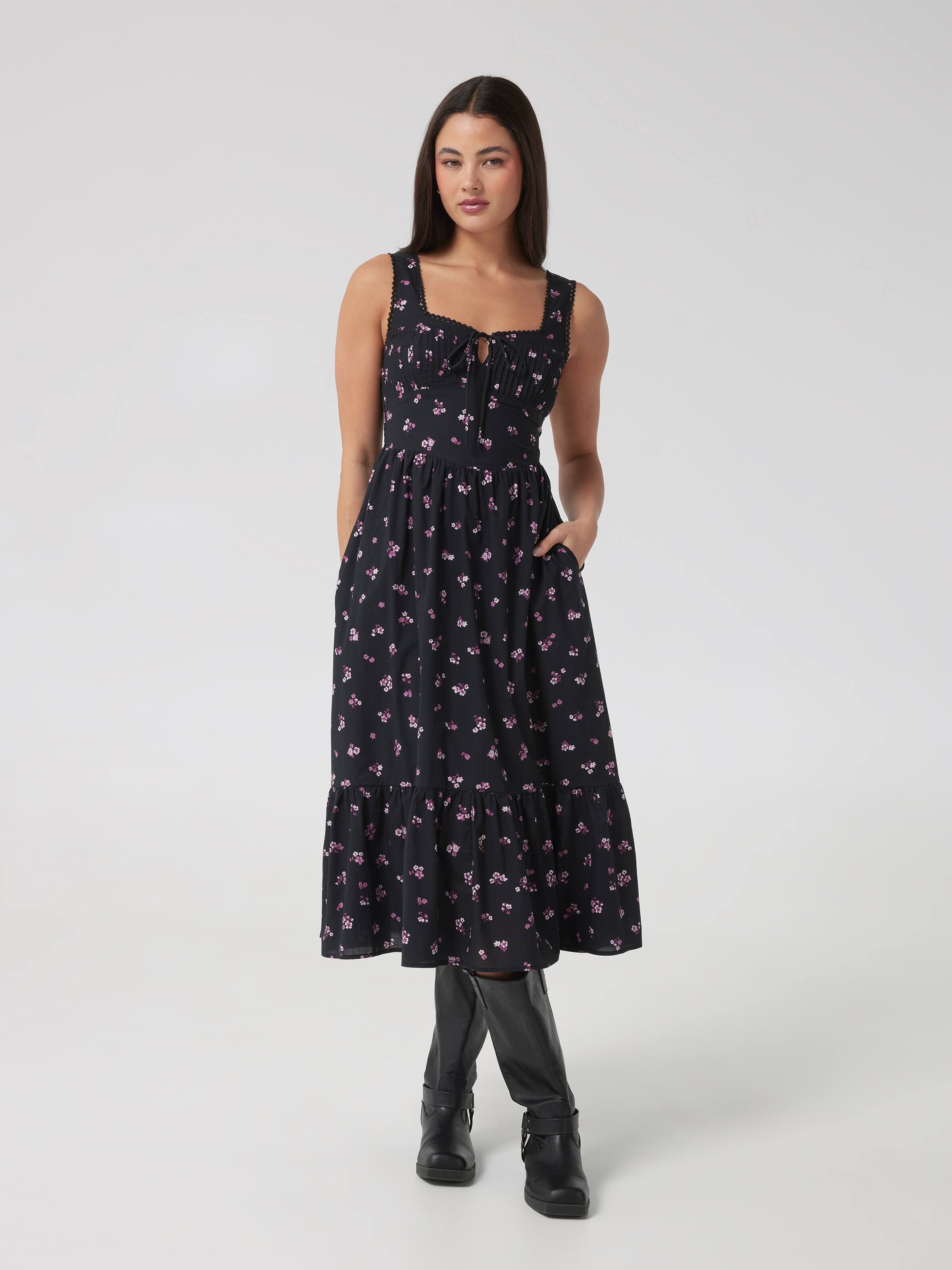 Bree Short Sleeve Strap Dress