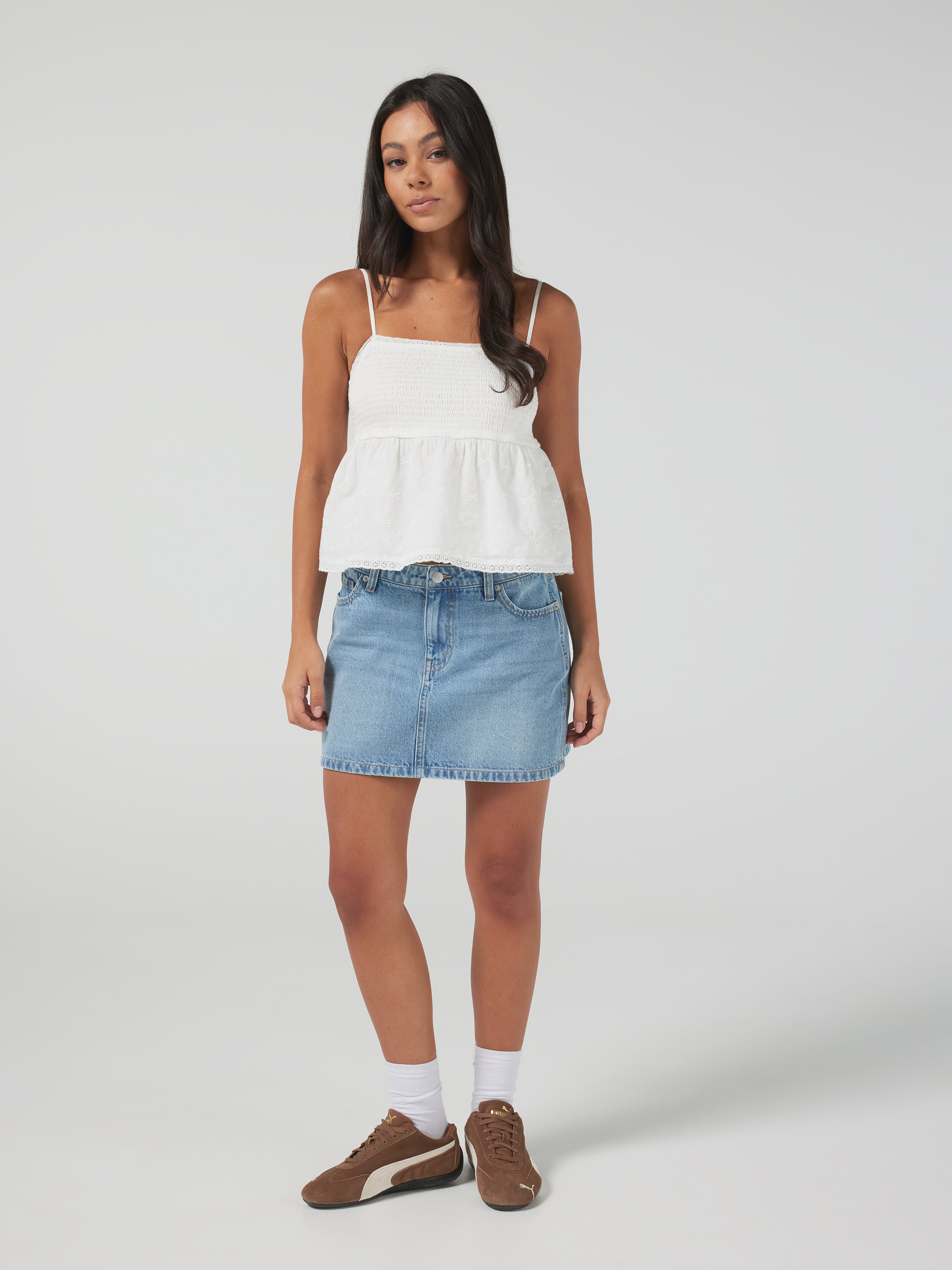 Angie Shirred Bodice Top