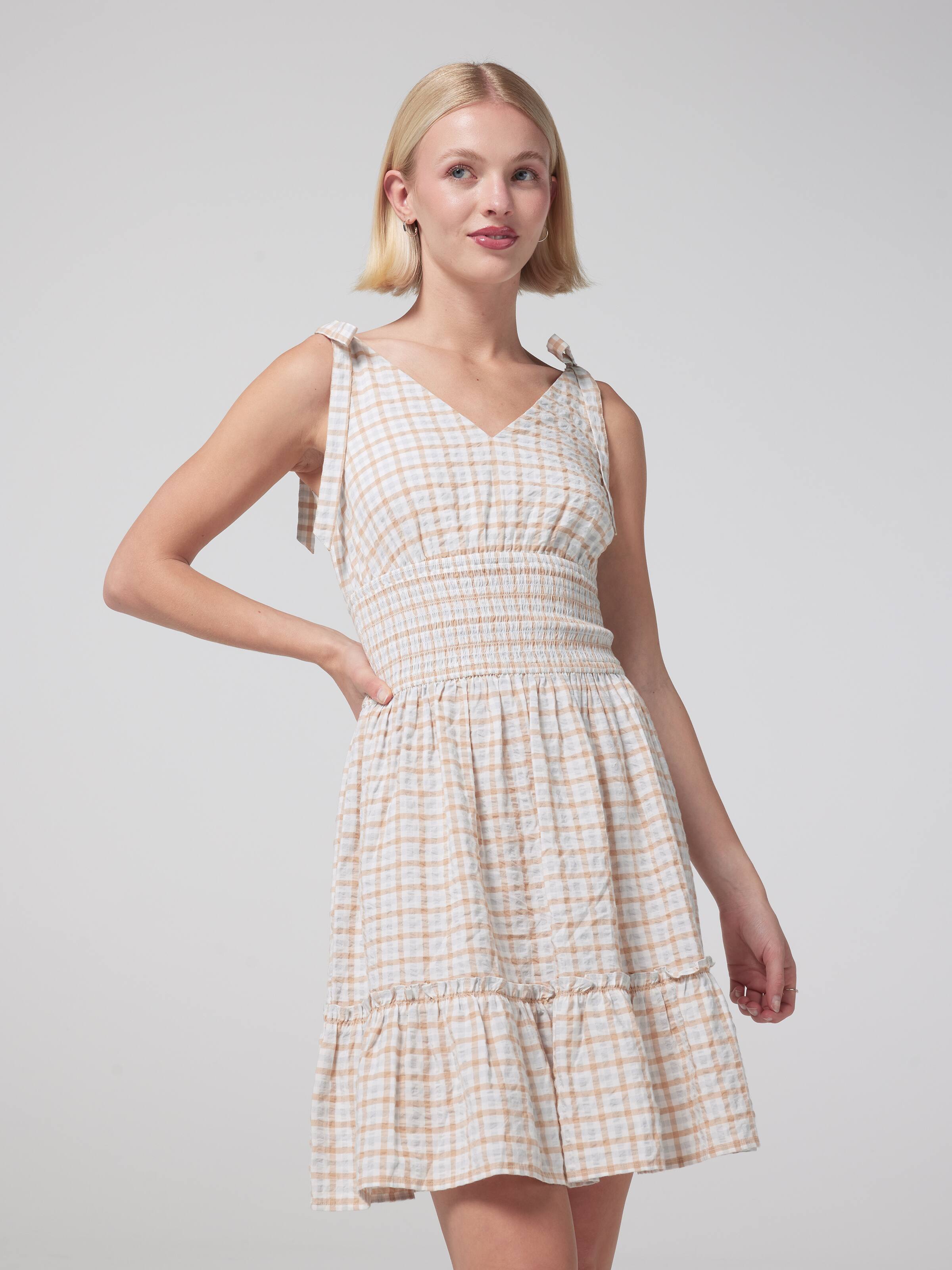 Candi Bow Detail Mini Dress