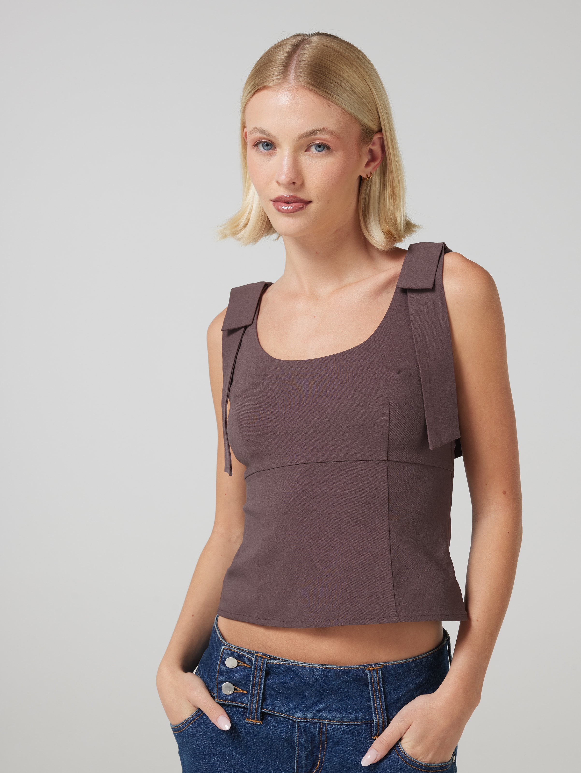Tiana Bow Strap Top
